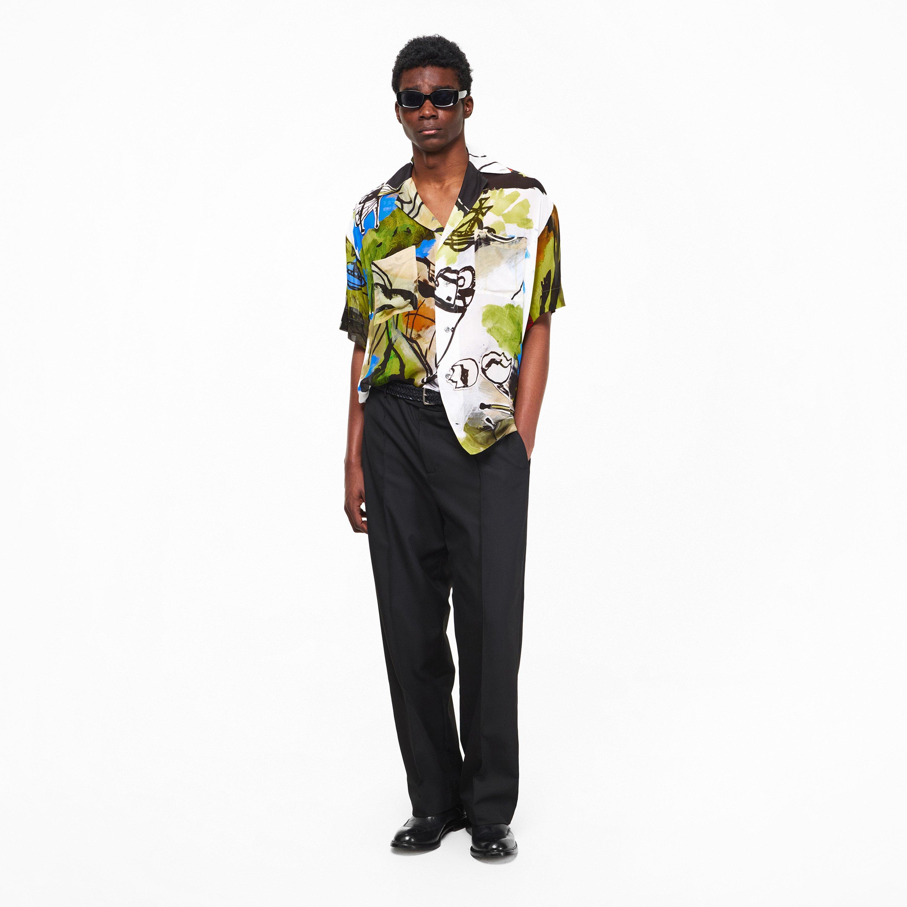 Vivienne Westwood Men's Viv Wonder Short Sleeve Patterned Shirt