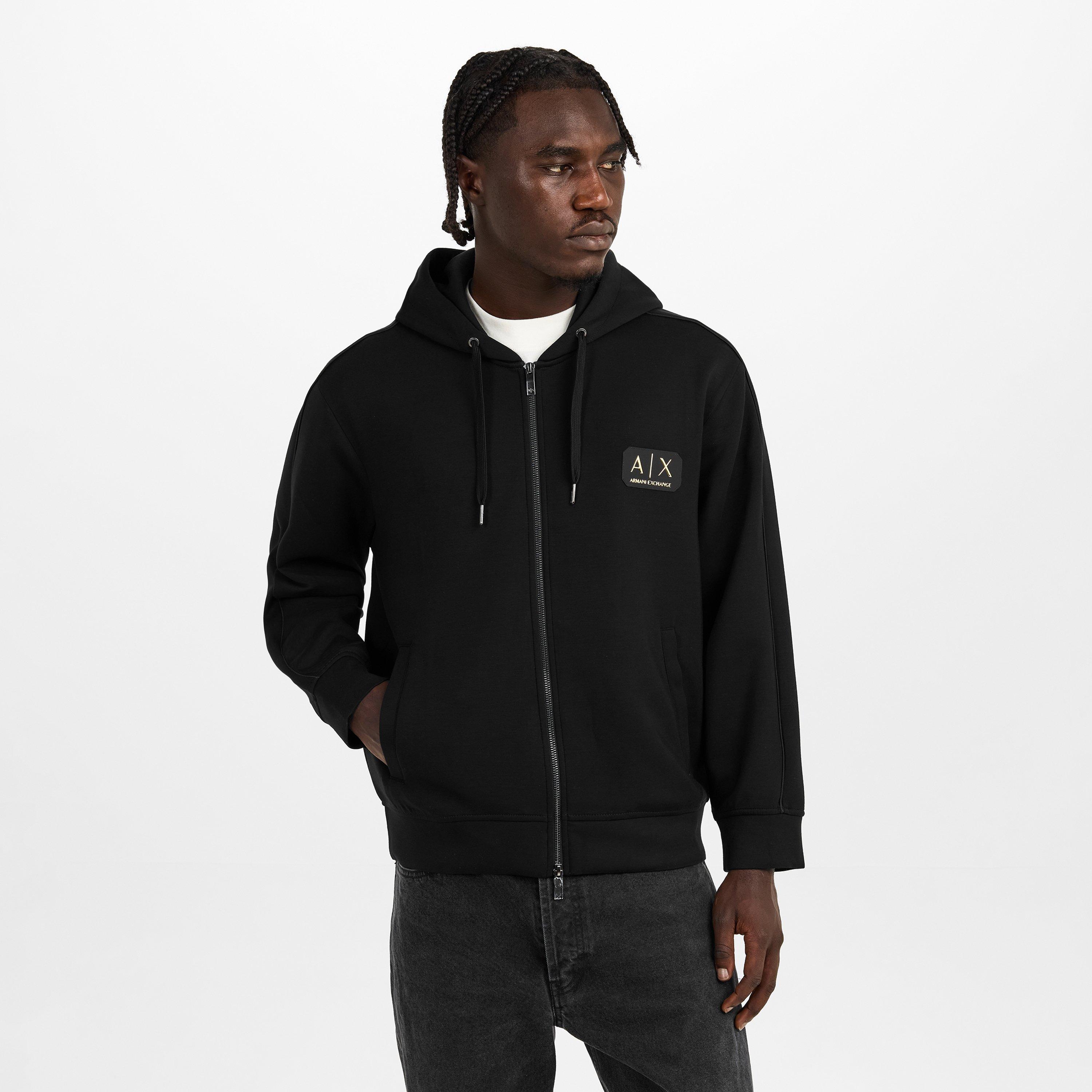- Jacket Down Woven Exchange Armani グラフィックジャケット EXCHANGE ARMANI Black Standout | ウォーキング・ランニングウェア