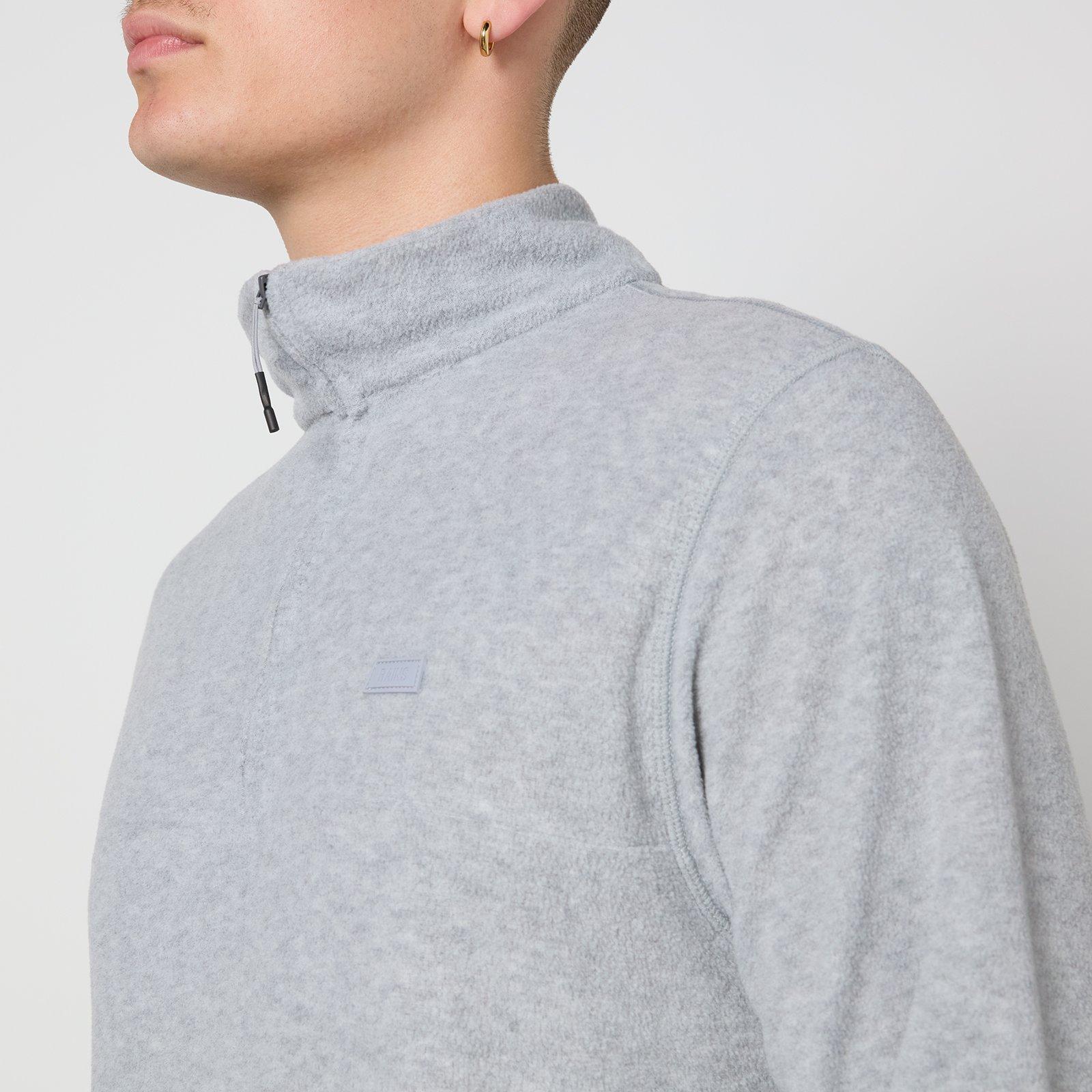 Grey Melange - Rains - Men's Quarter Zip Fleece - 3