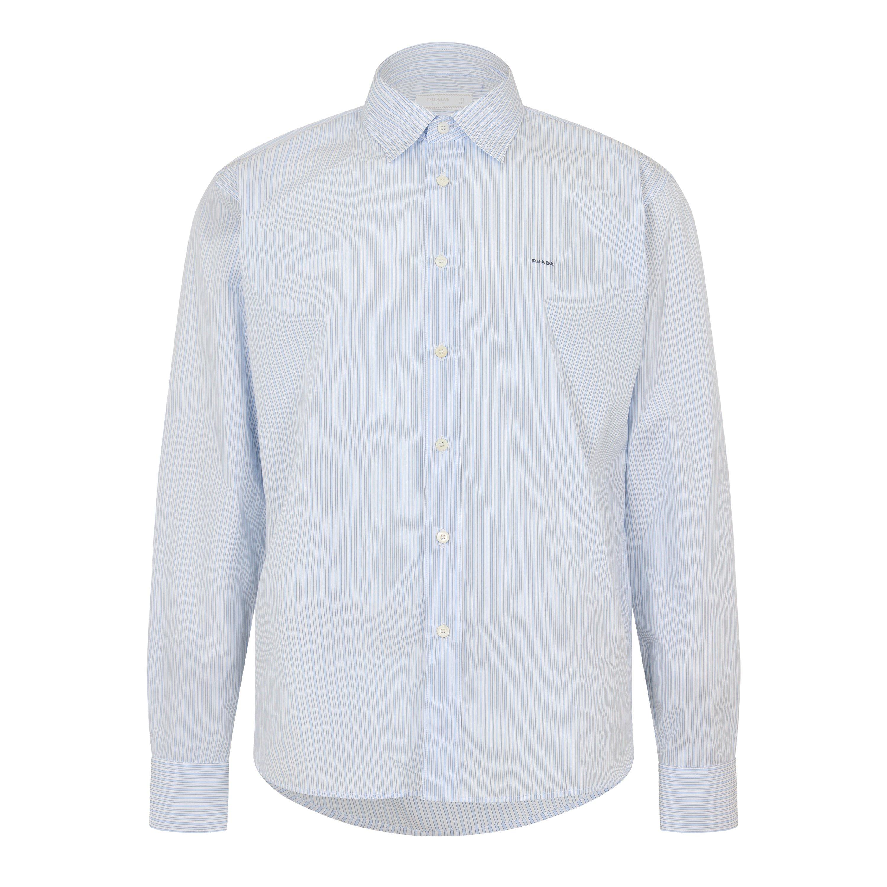 White - Prada - Prada Stripe Shirt Sn62 - 1