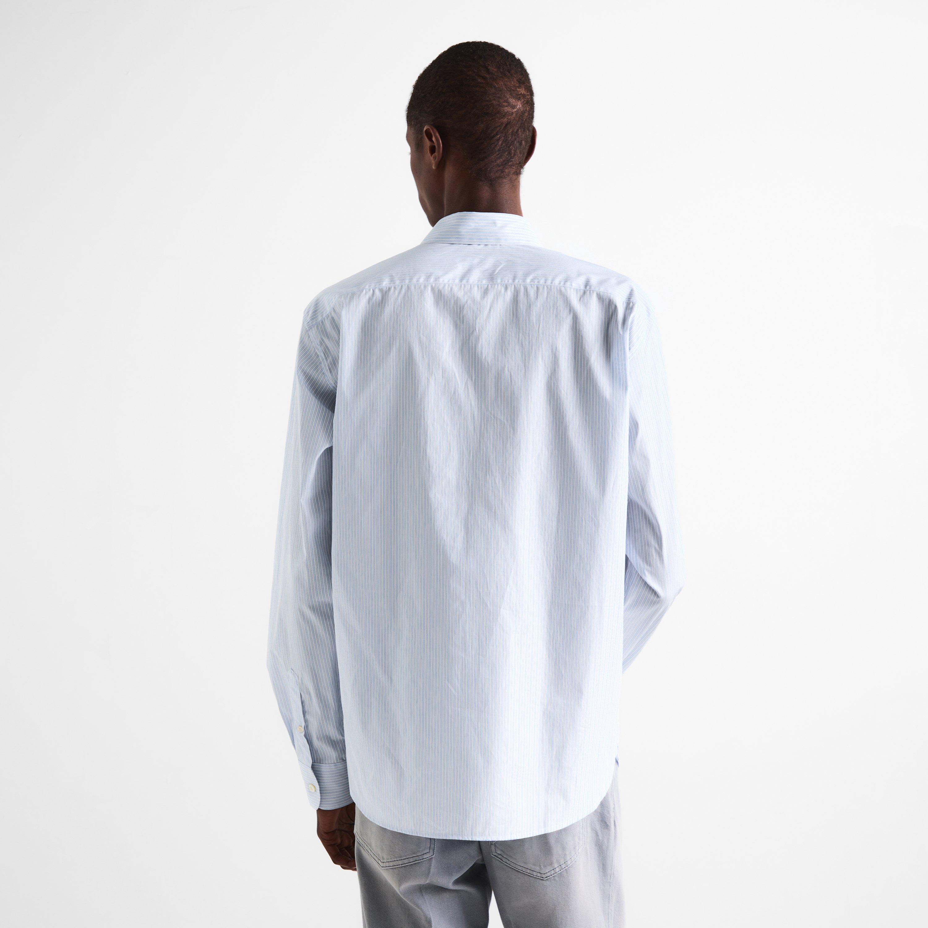 White - Prada - Prada Stripe Shirt Sn62 - 4