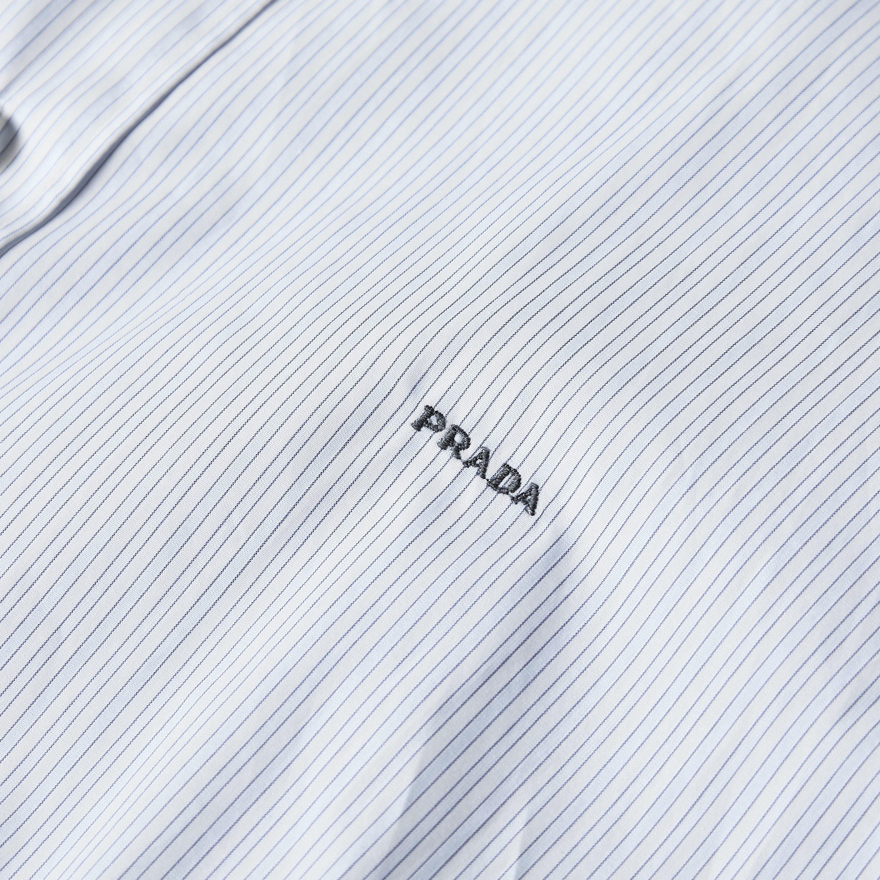 White - Prada - Prada Stripe Shirt Sn62 - 5