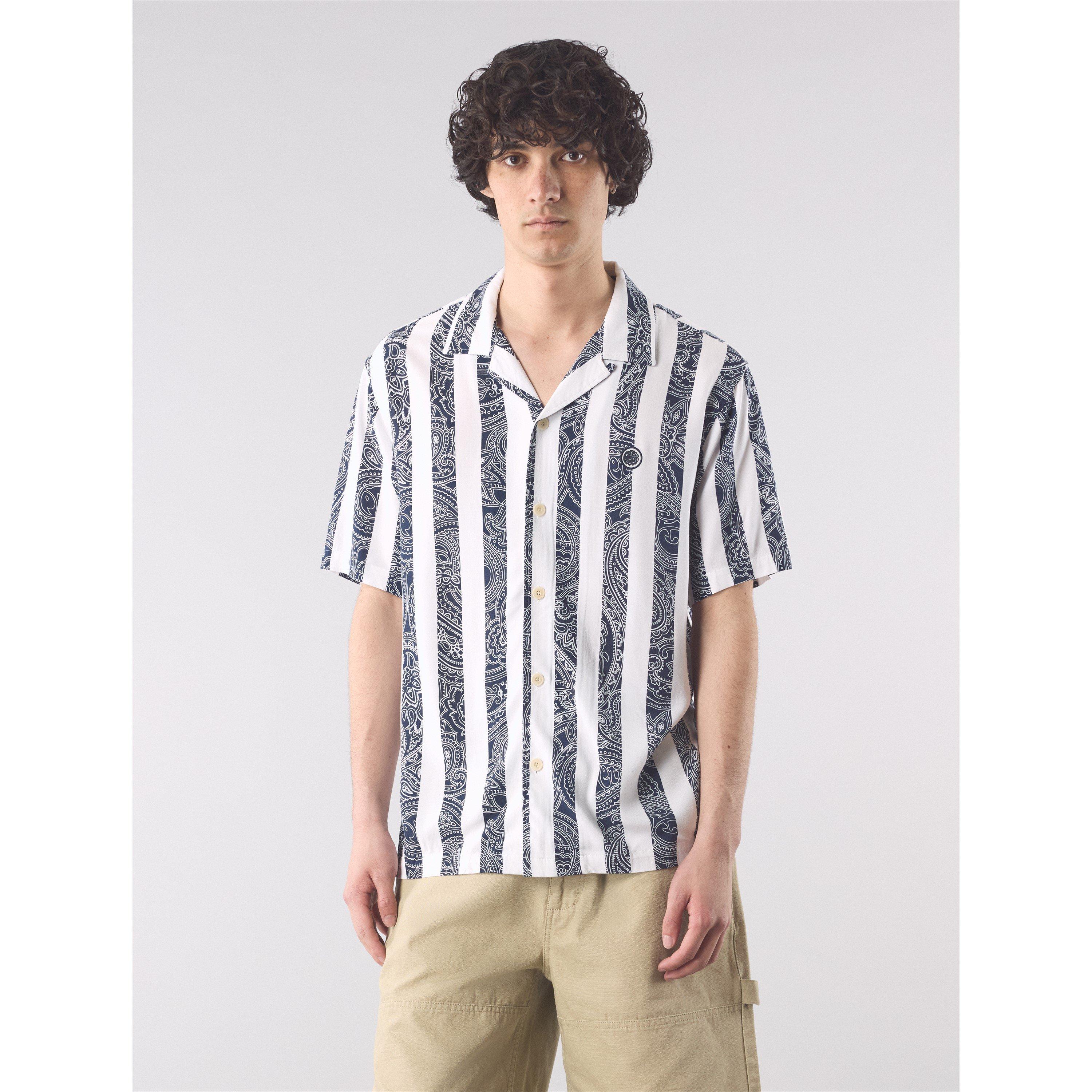 Lyle Q Zip Pulover Sn99 - Pretty Green - Men's Marshall Short-Sleeve Patterned Shirt - 2