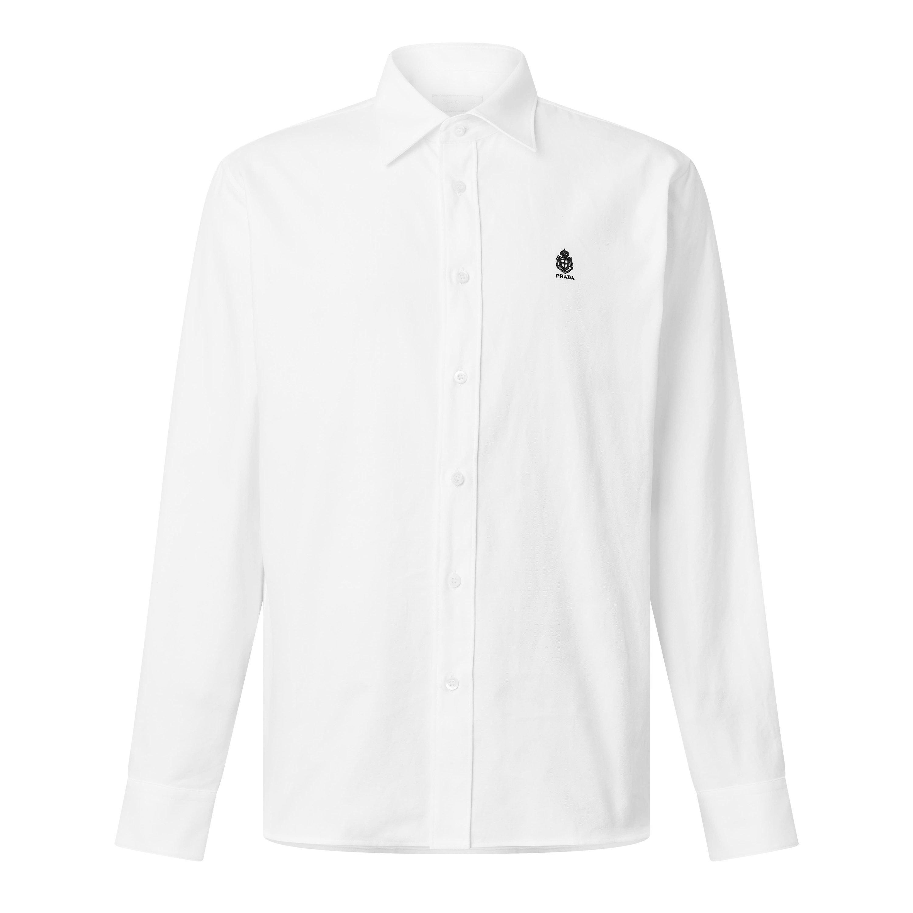 Prada Prada Crest Shirt Sn63 - White - L