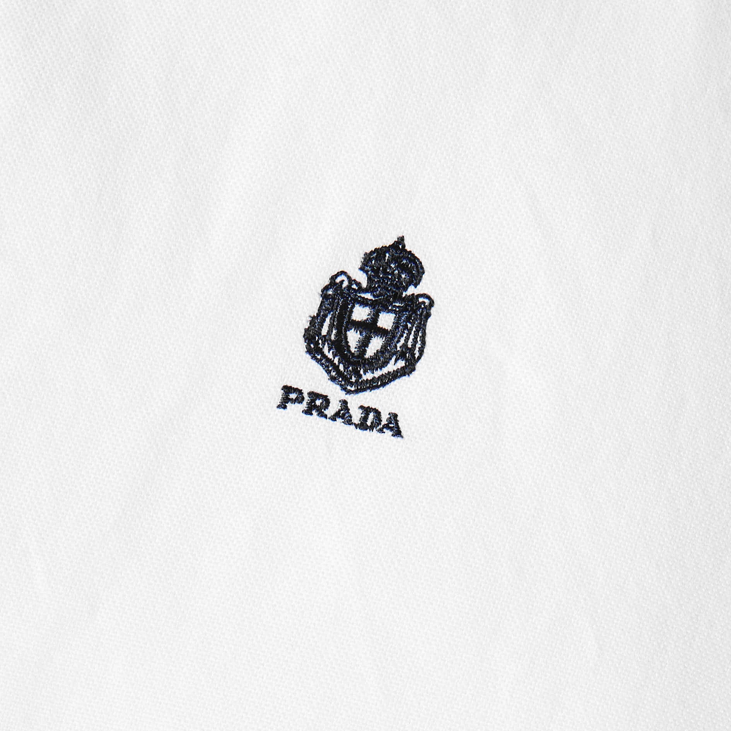 White - Prada - Prada Crest Shirt Sn63 - 5