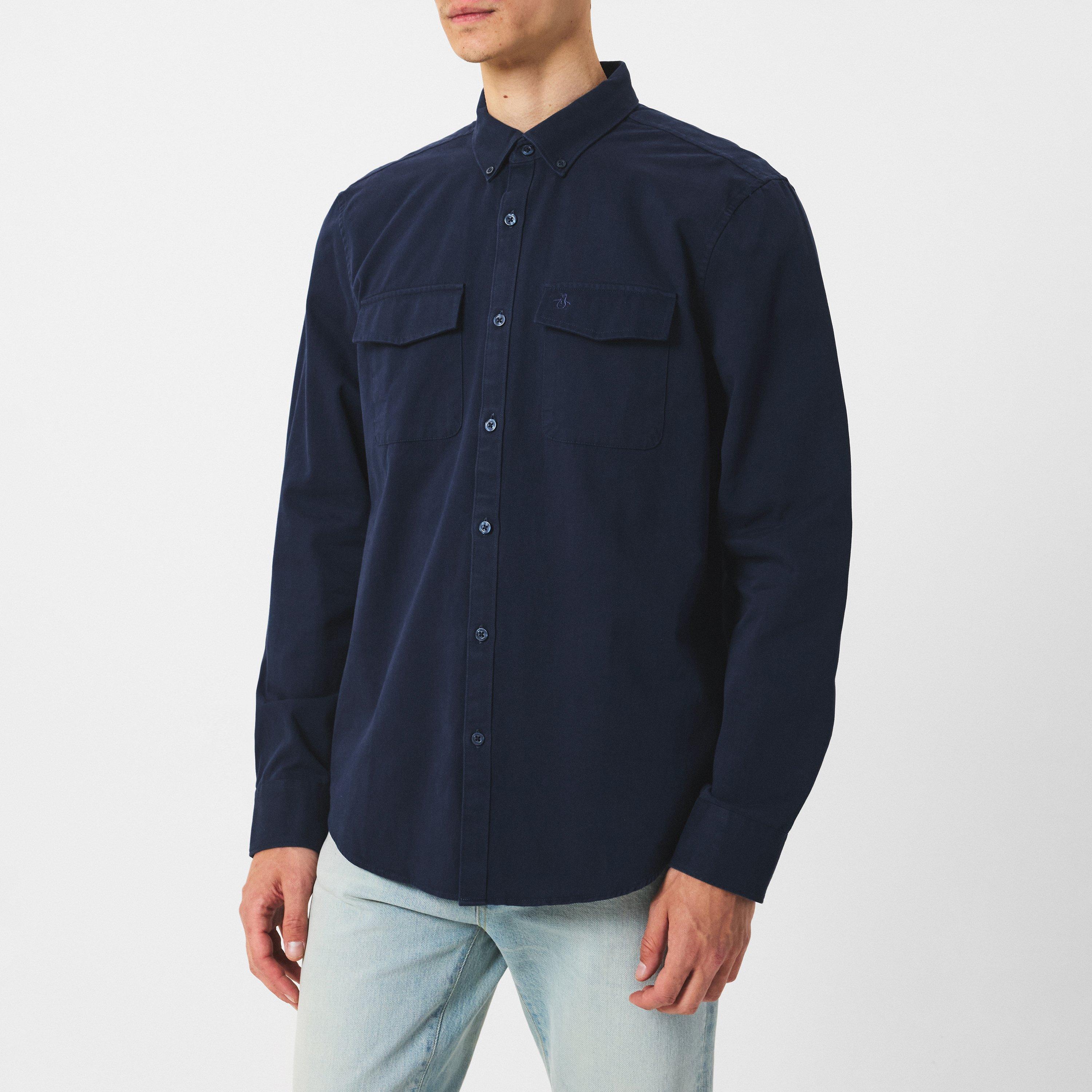 Yale - Original Penguin - Men's Long Sleeve Twill Overshirt - 3