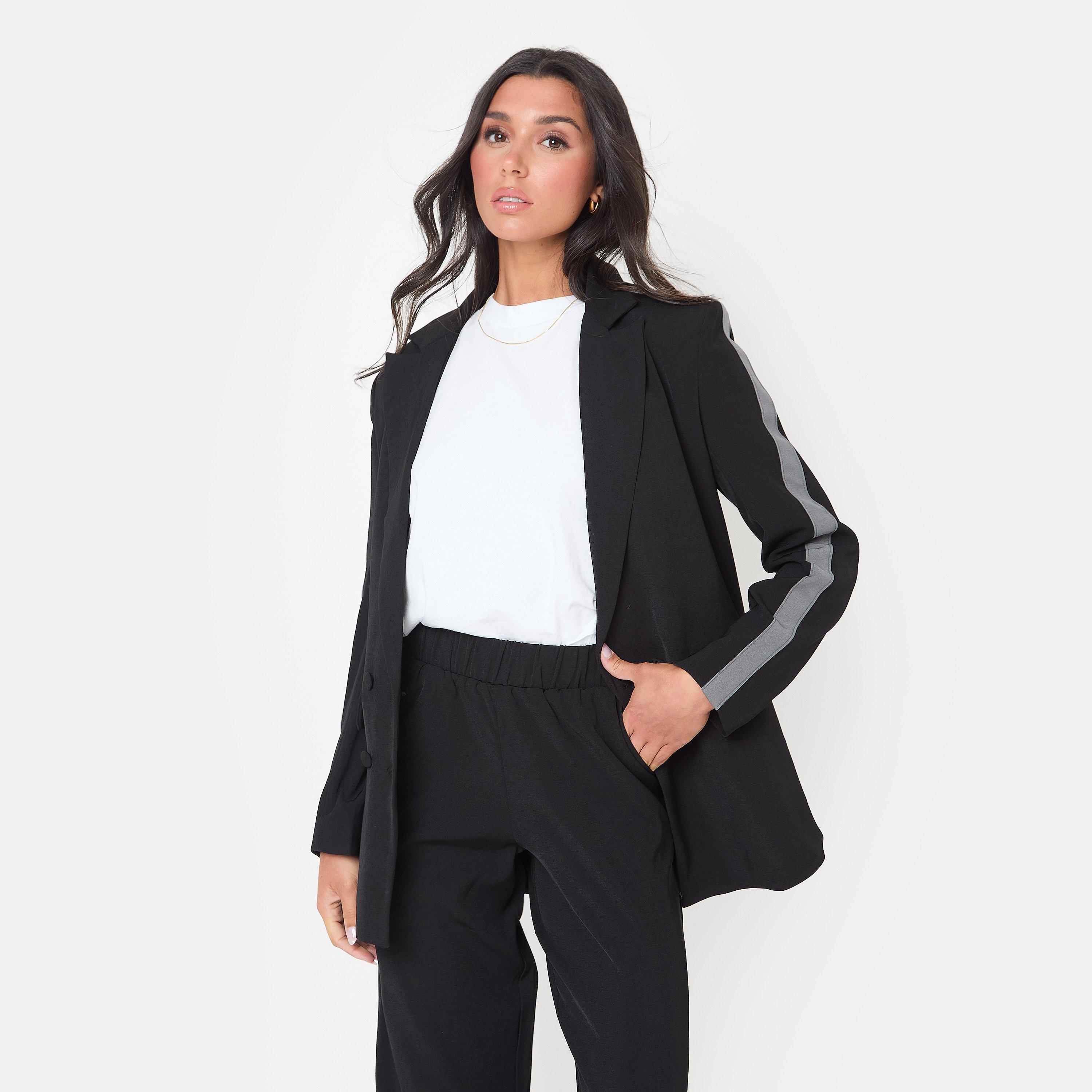 Black - I Saw It First - Women's Soft Woven Long Sleeve Blazer - 3