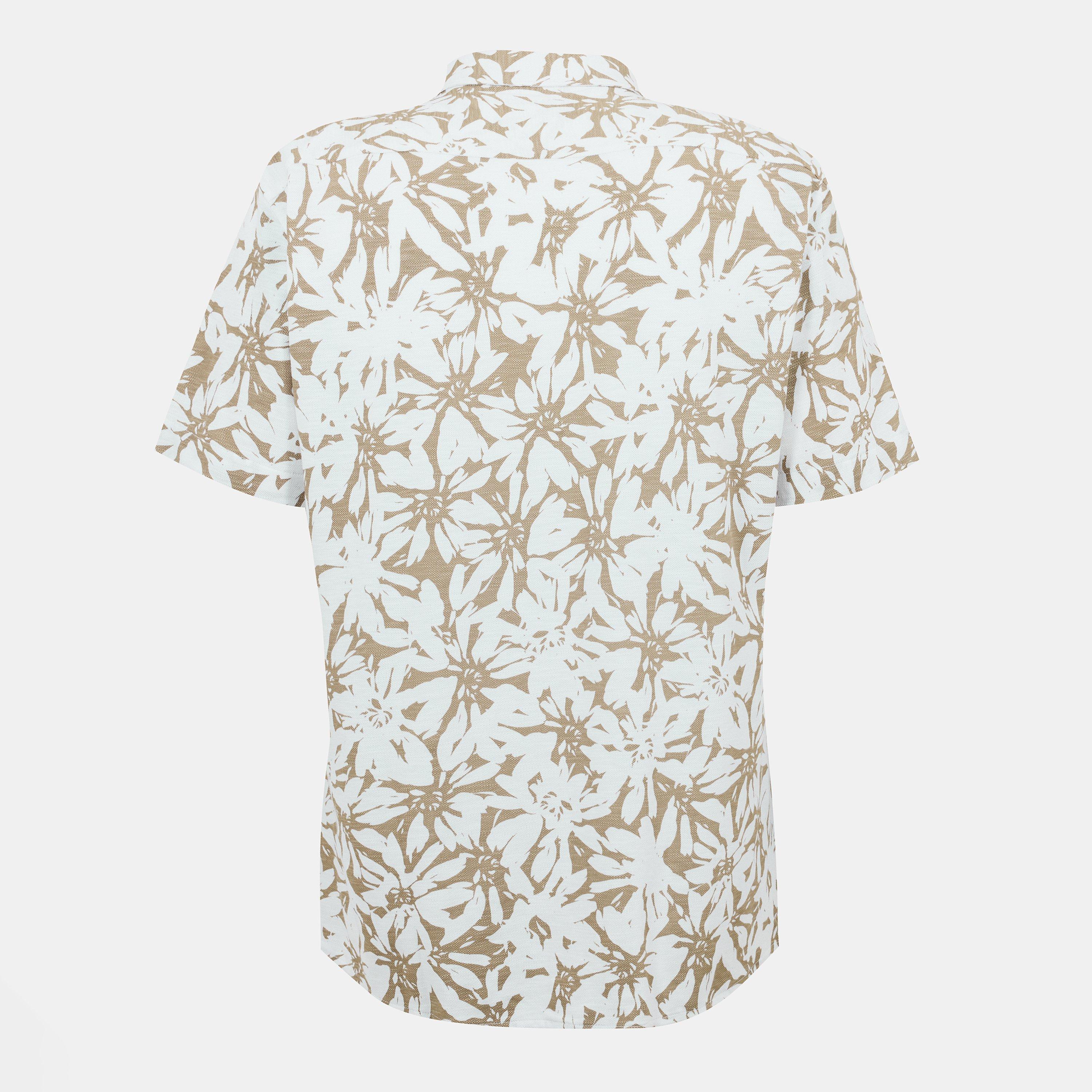 White - Boss - Men's Roan Ken Long Sleeve Oxford Shirt - 2