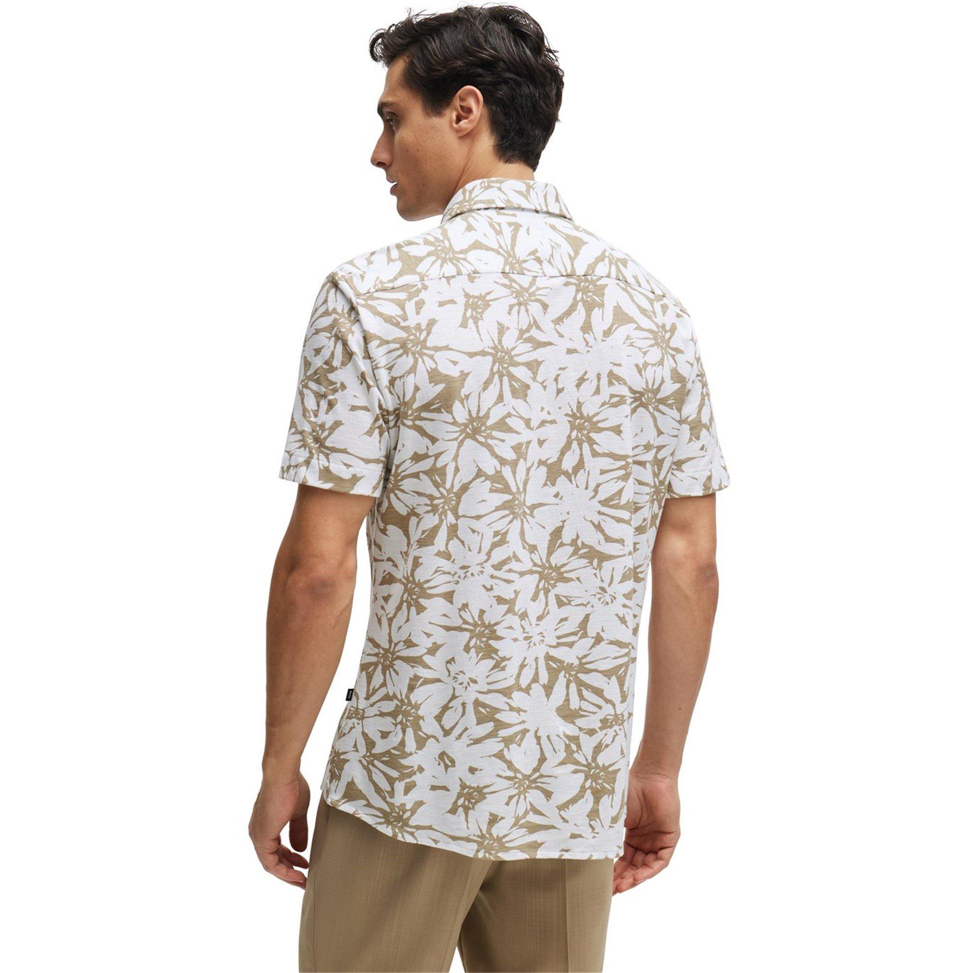 White - Boss - Men's Roan Ken Long Sleeve Oxford Shirt - 3