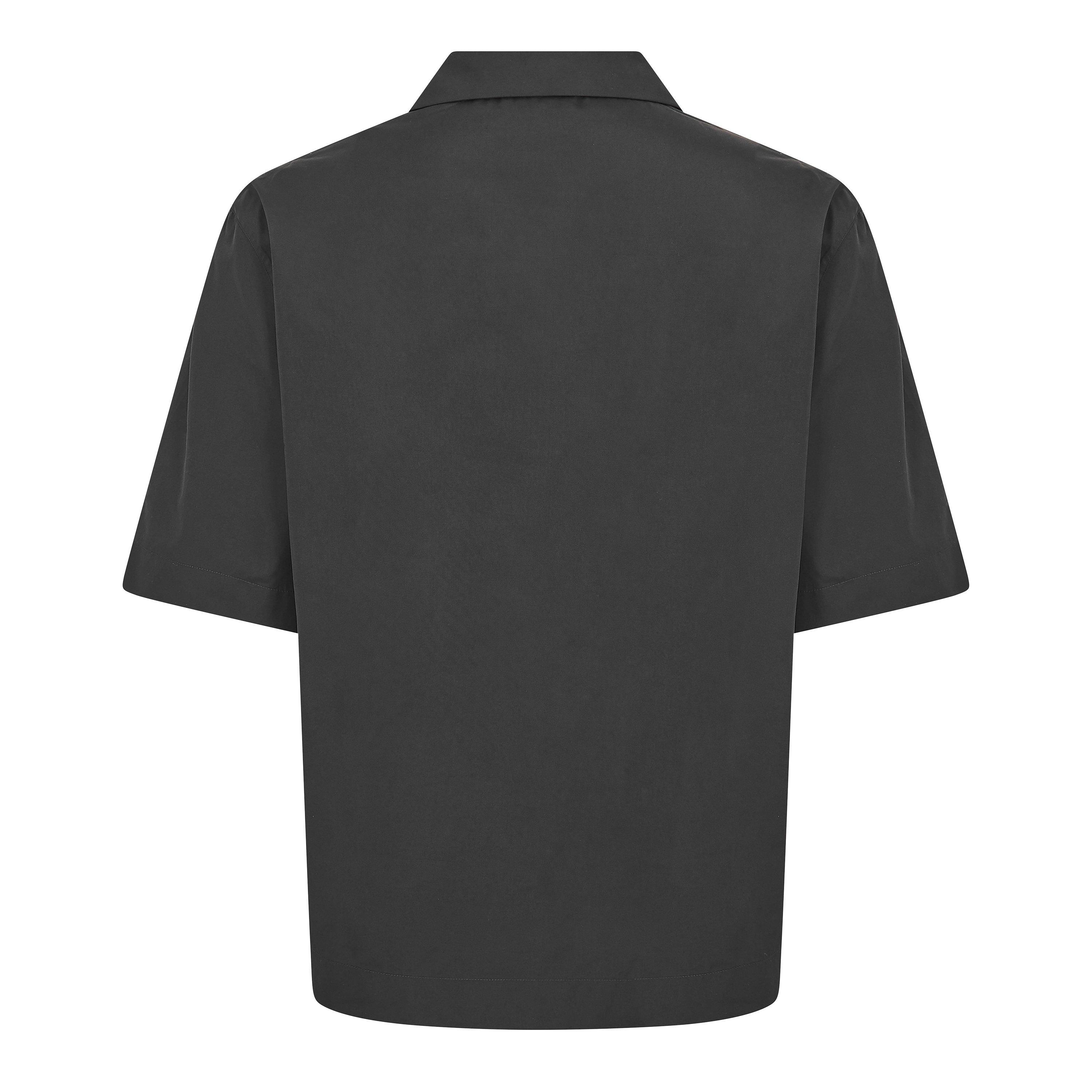 Black - GIVENCHY - Men's GIV Boxy Fit Short Sleeve Plain Shirt - 2