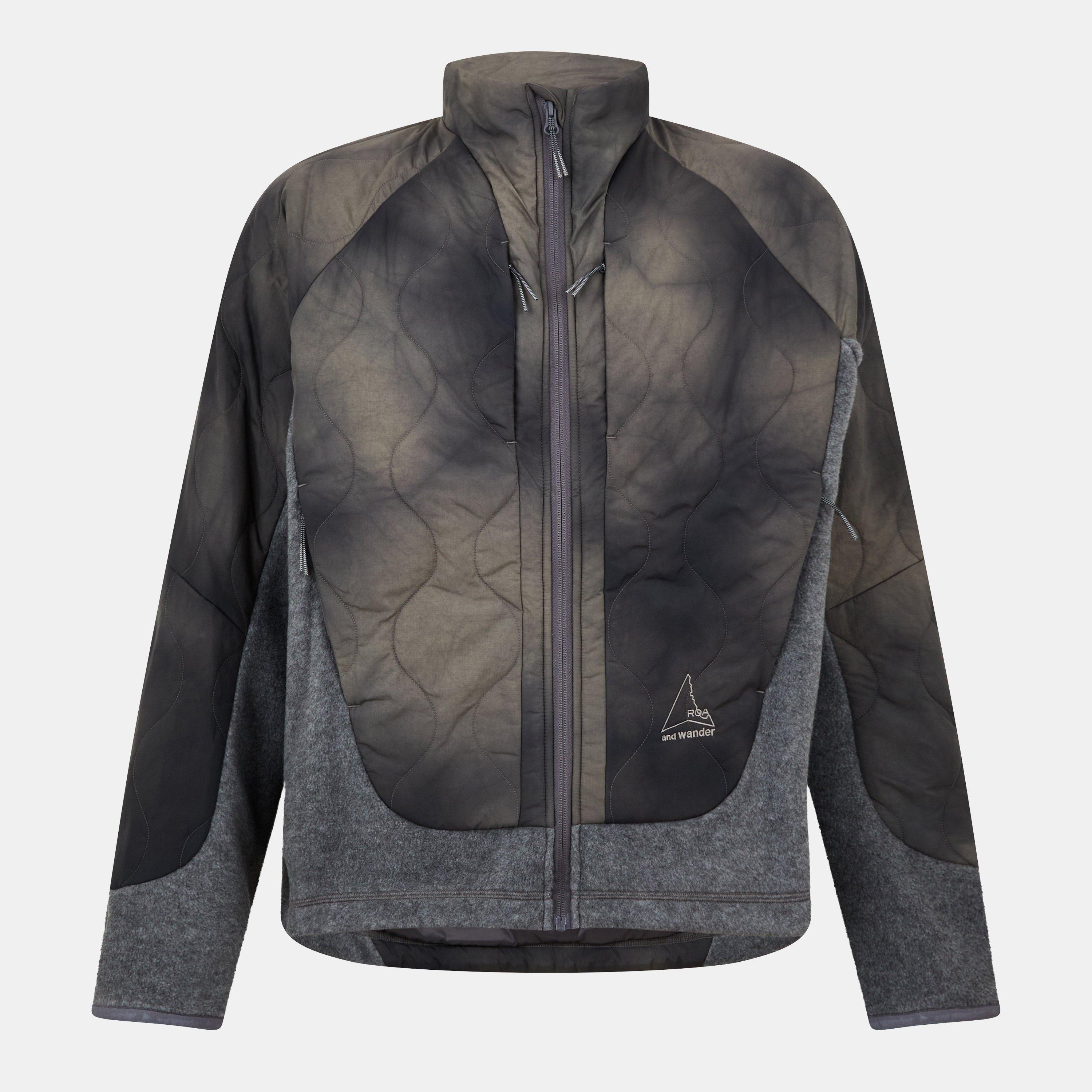 Grey - ROA - Men's And Wander Quilted Full Zip Jacket - 1