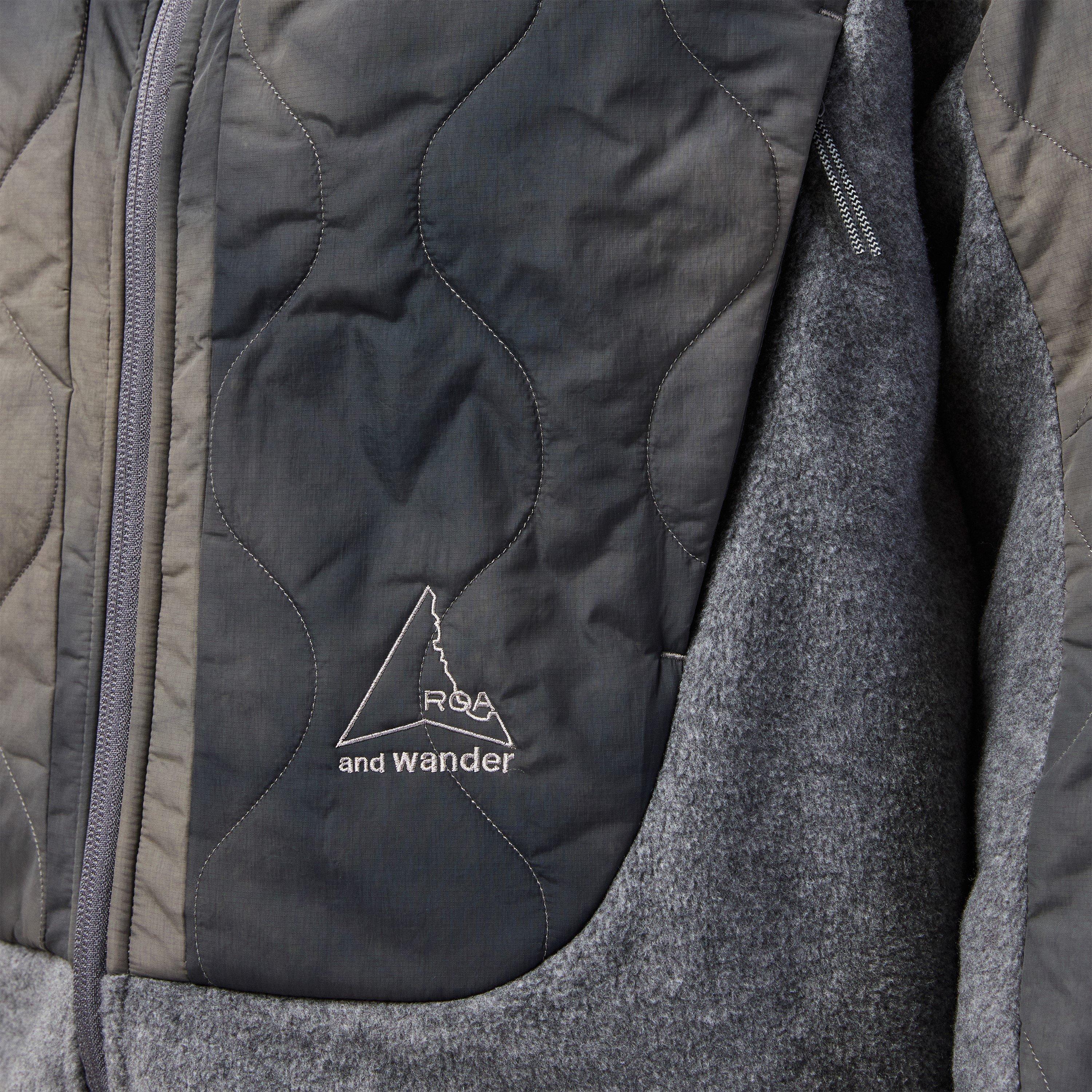 Grey - ROA - Men's And Wander Quilted Full Zip Jacket - 5