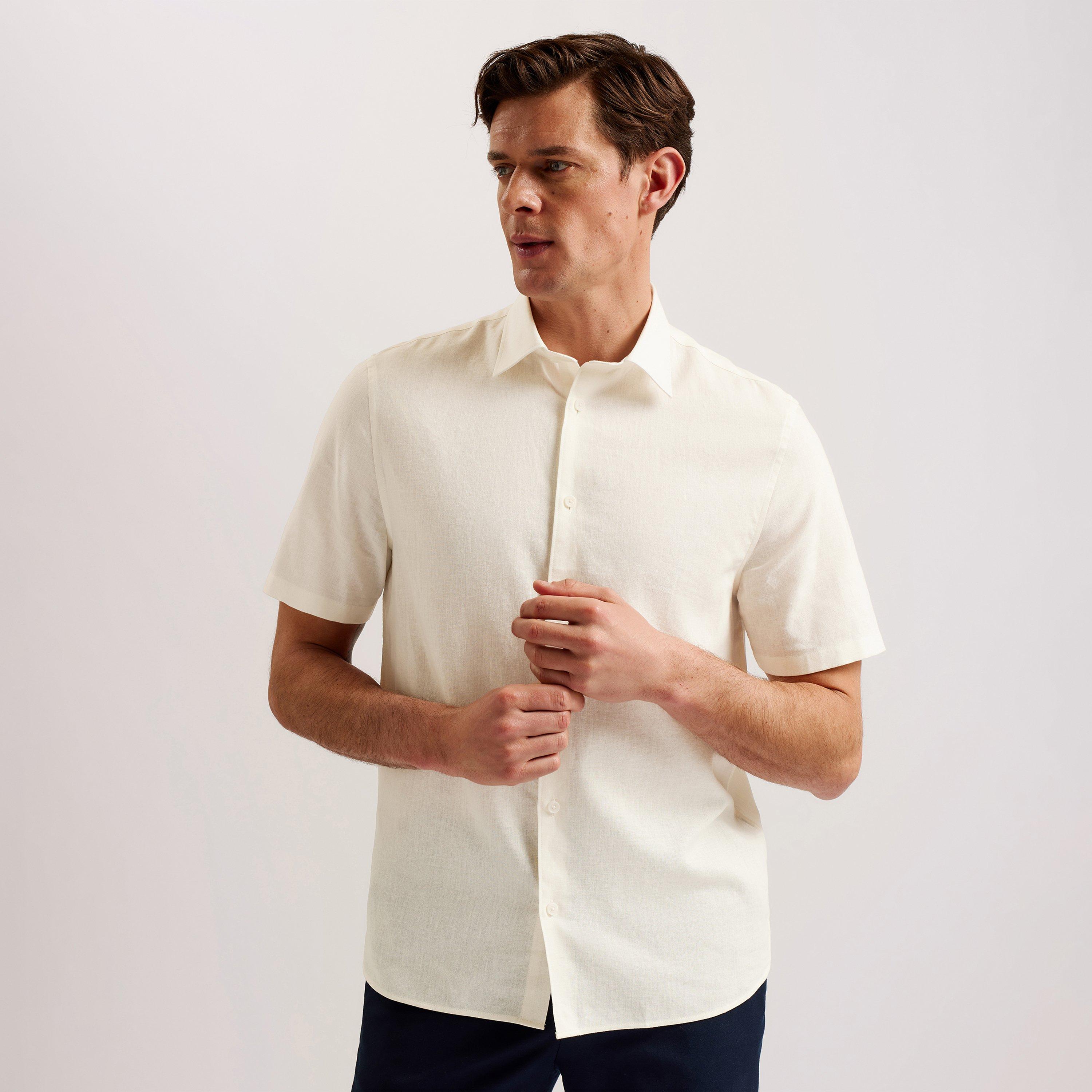 мъжко 's Short-Sleeve Plain Shirt