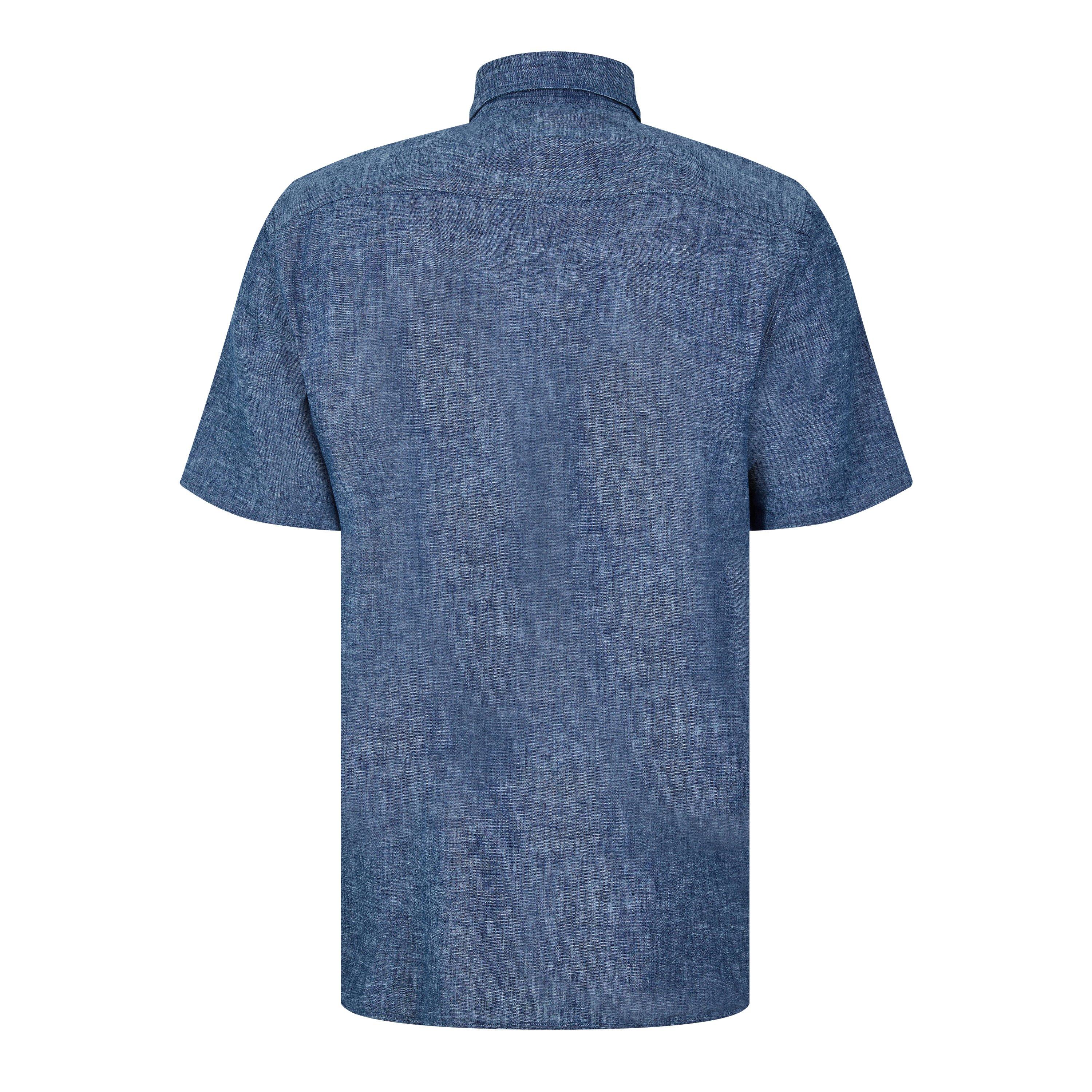 Blu scuro - Ted Baker - Men's Short-Sleeve Plain Shirt - 5