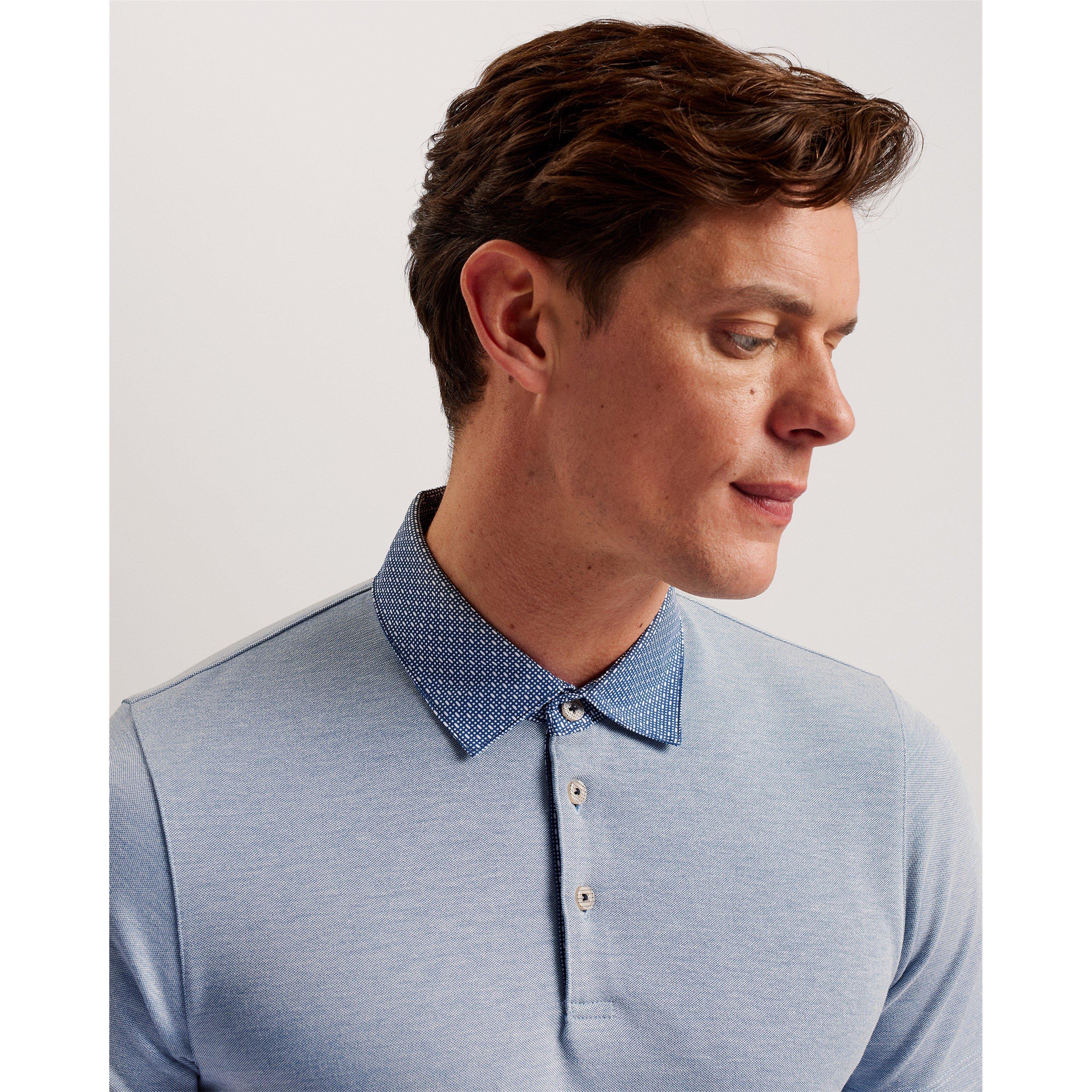 Blu scuro - Ted Baker - Men's Short-Sleeve Plain Shirt - 3