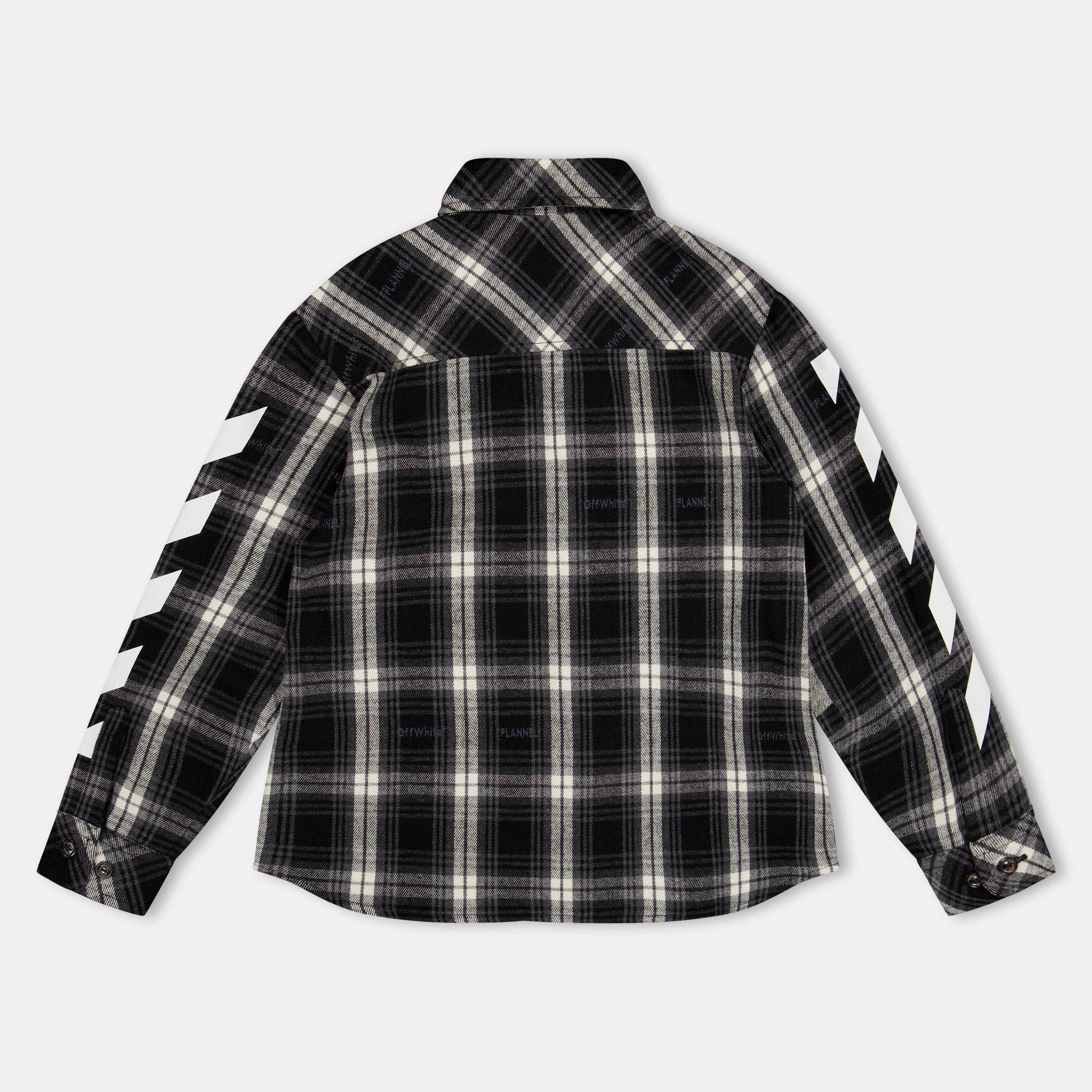 Black/White - Off White - Kids Long-Sleeve Dress Shirt - 2