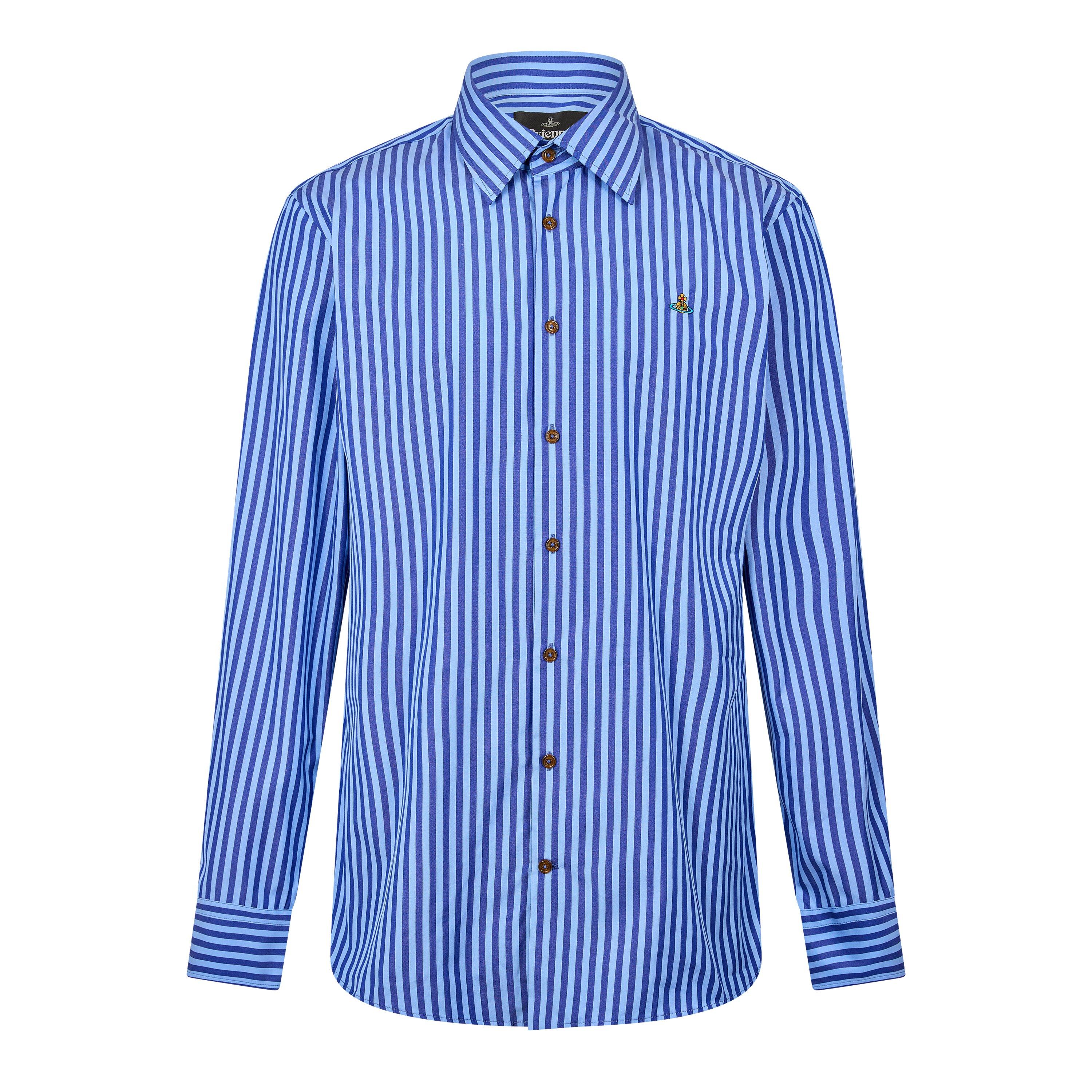 Vivienne Westwood Viv Ghost Shirt Sn61 - Blue Stripe - S