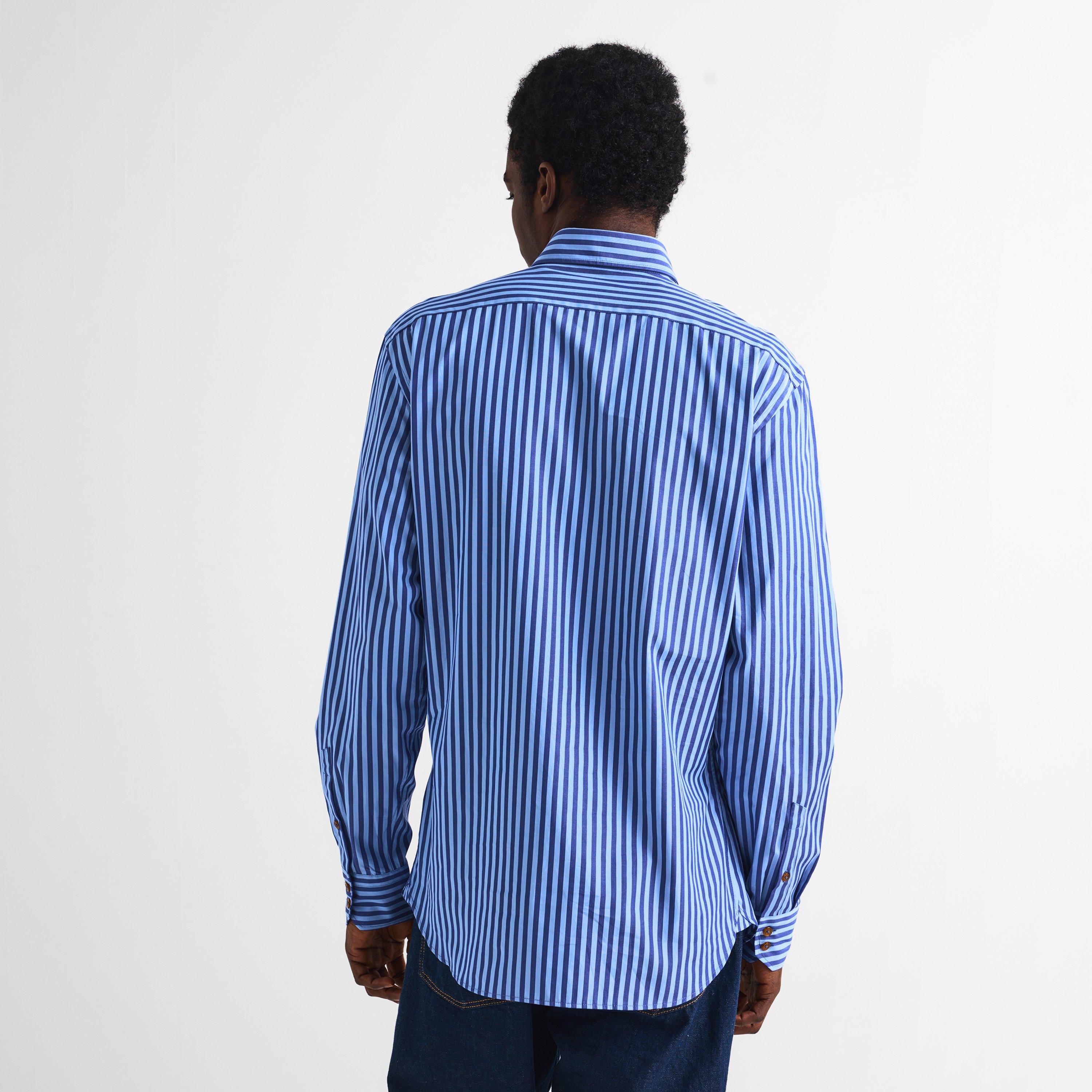 Blue Stripe - Vivienne Westwood - Viv Ghost Shirt Sn61 - 4
