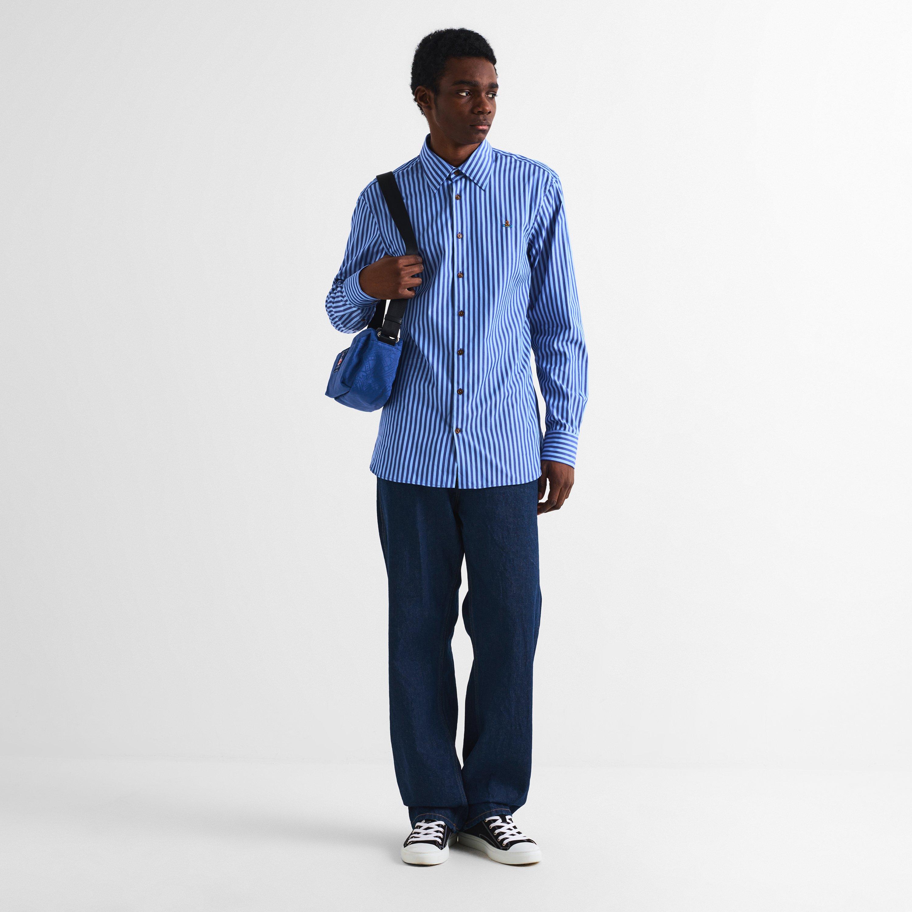 Blue Stripe - Vivienne Westwood - Viv Ghost Shirt Sn61 - 6