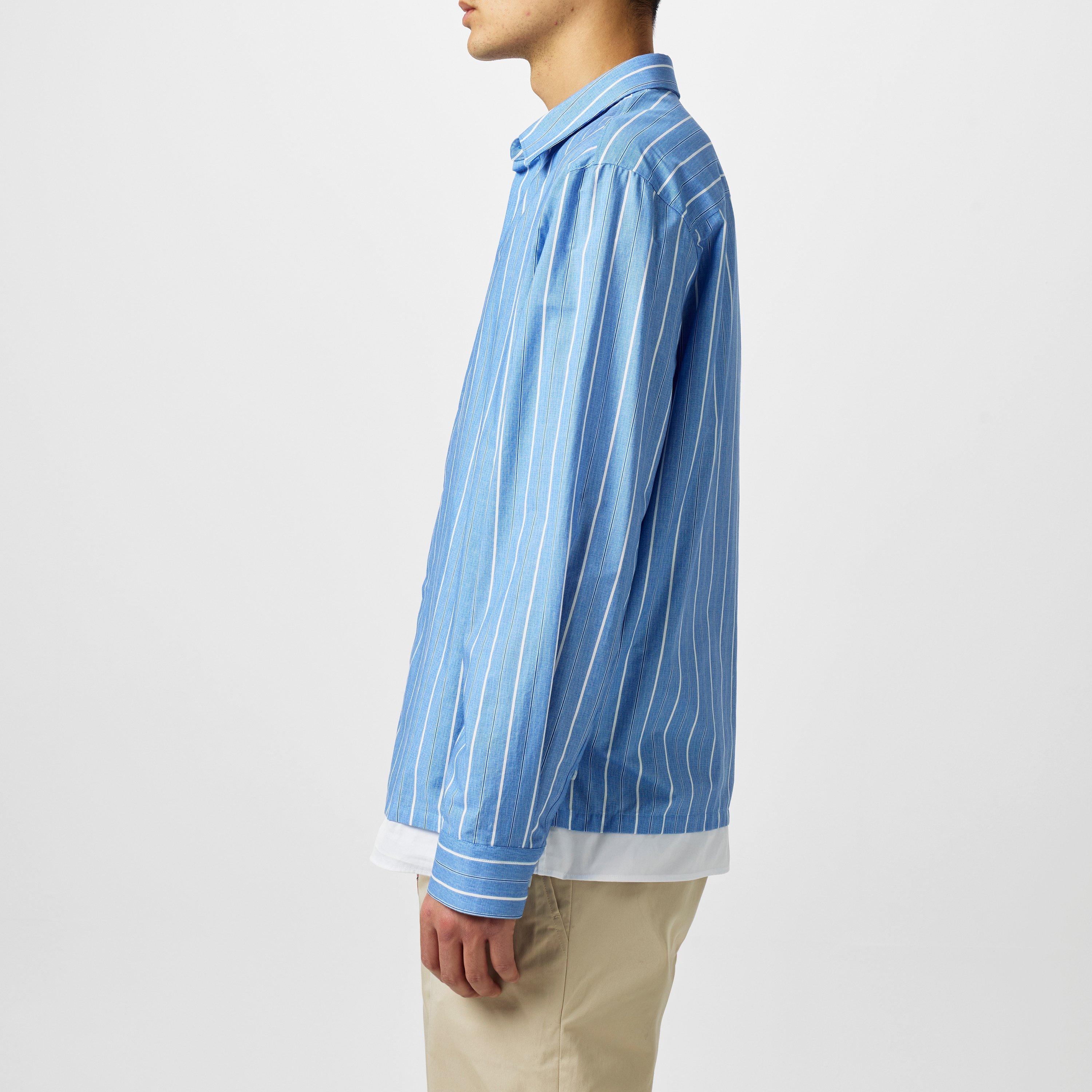 Neil Barrett cotton shirt Loose Double Layer Short Sleeve Shirt 