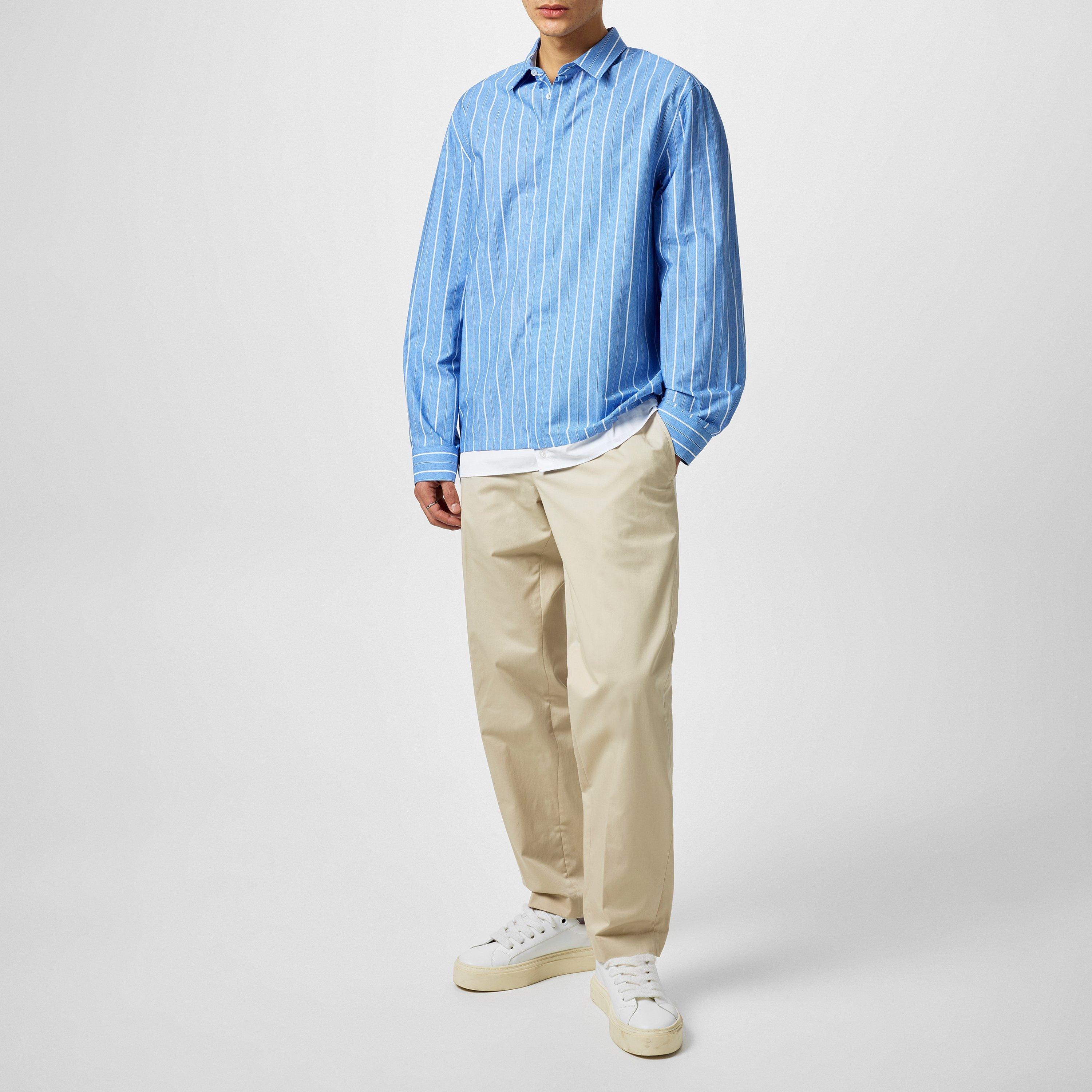 Sky/White - Neil Barrett - Double Shirt - 6