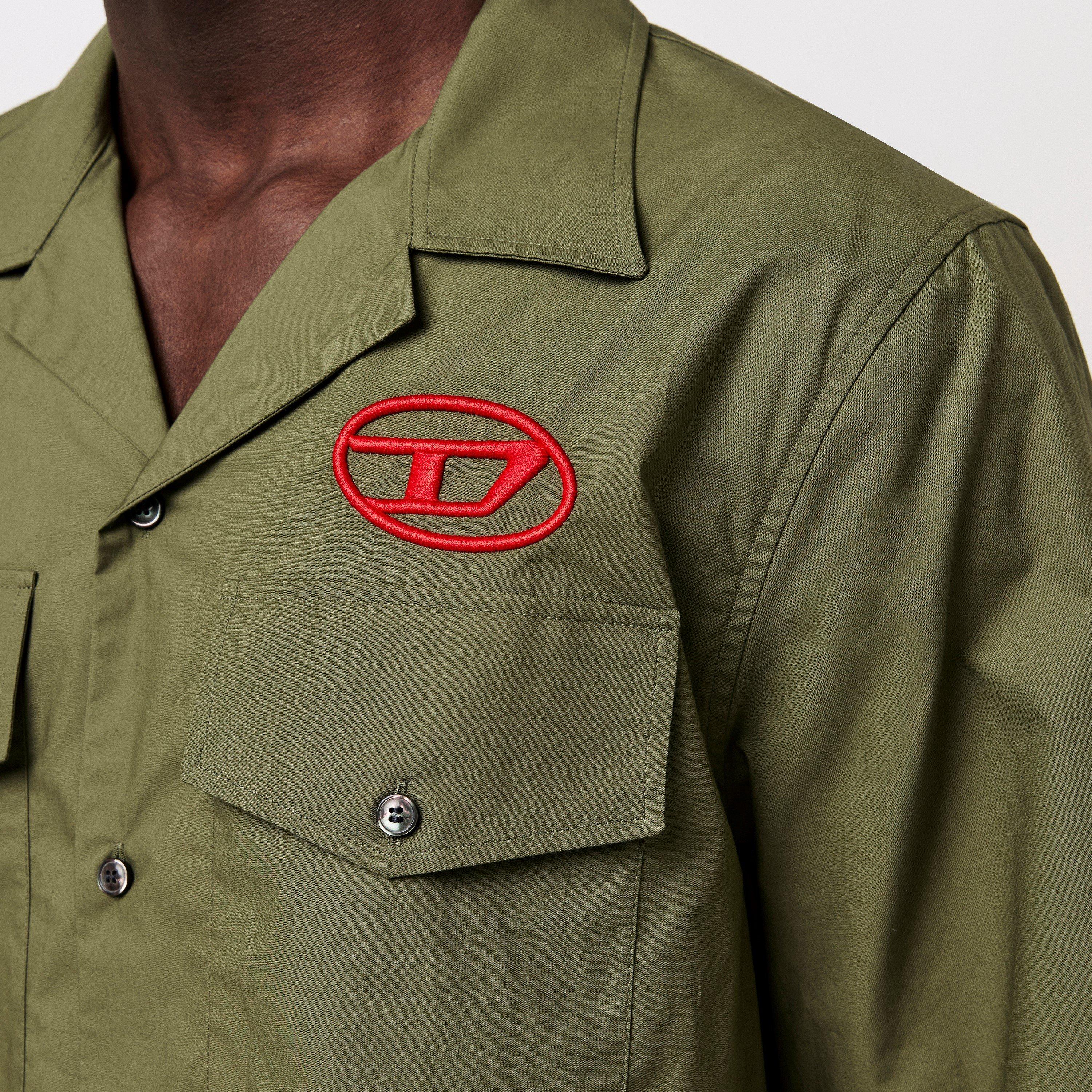 Ivy Green - Diesel - Men's Short-Sleeve Plain Shirt - 5