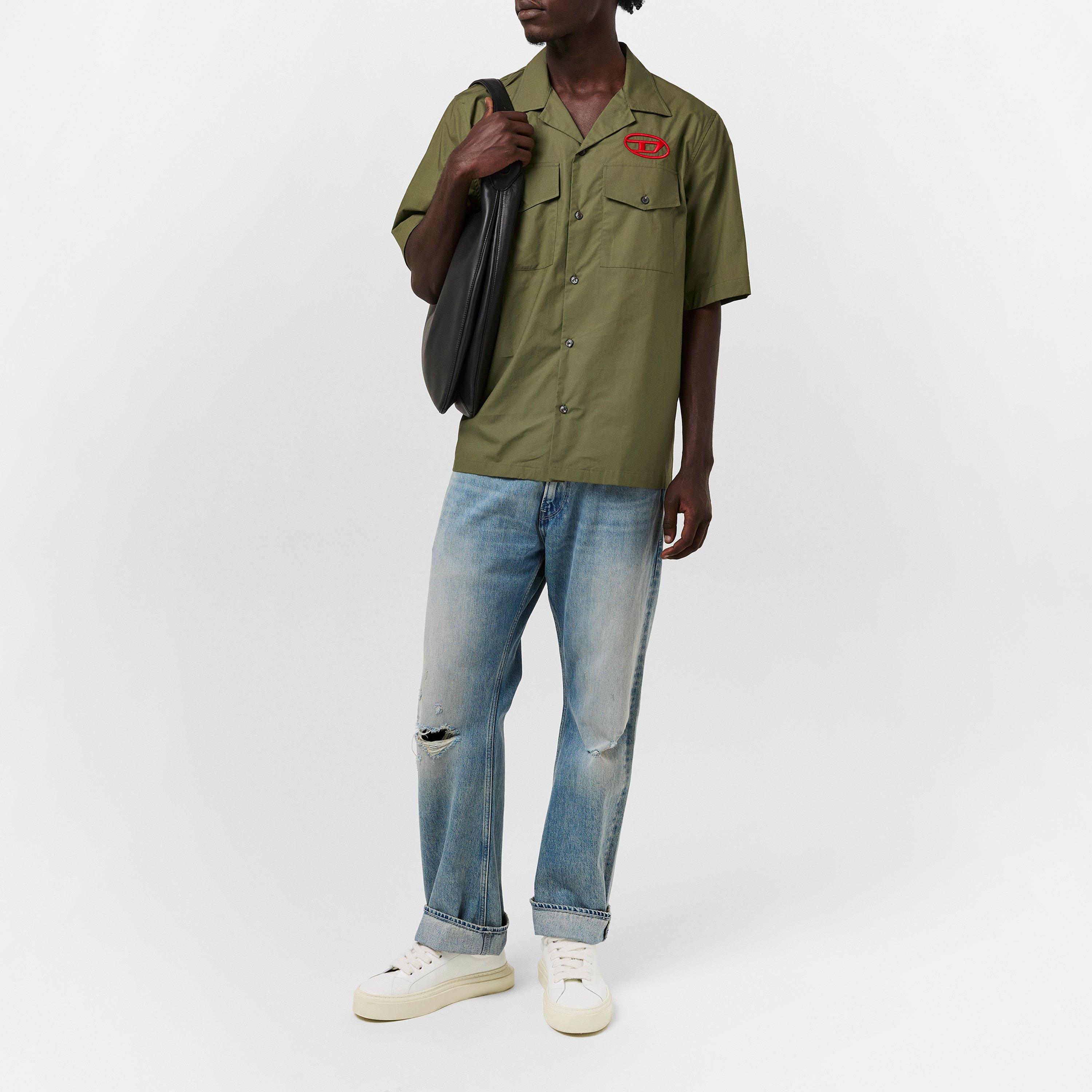 Ivy Green - Diesel - Men's Short-Sleeve Plain Shirt - 6