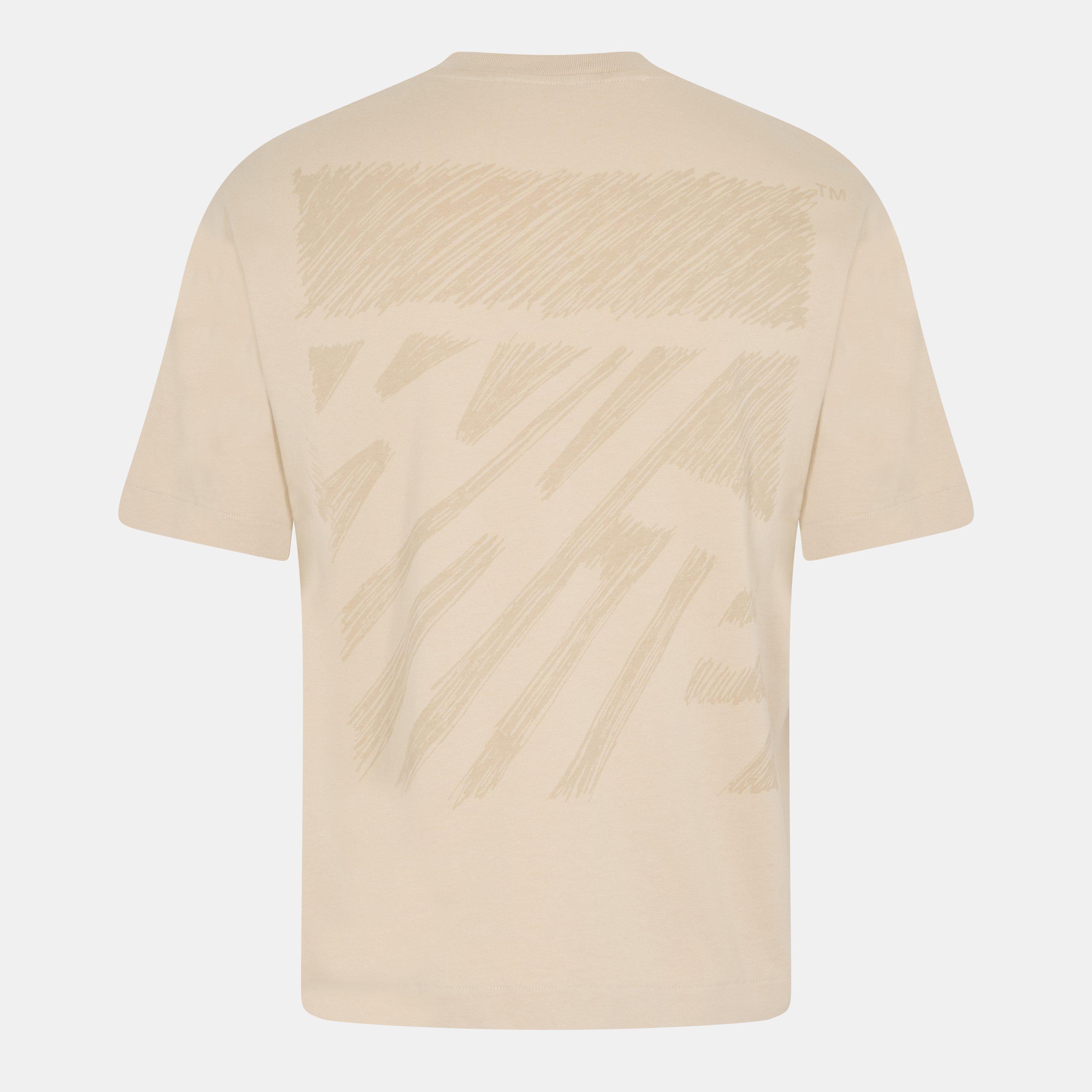 Elfenbein - Off White - Men's Scribble Skate Short-Sleeve Patterned Shirt - 2