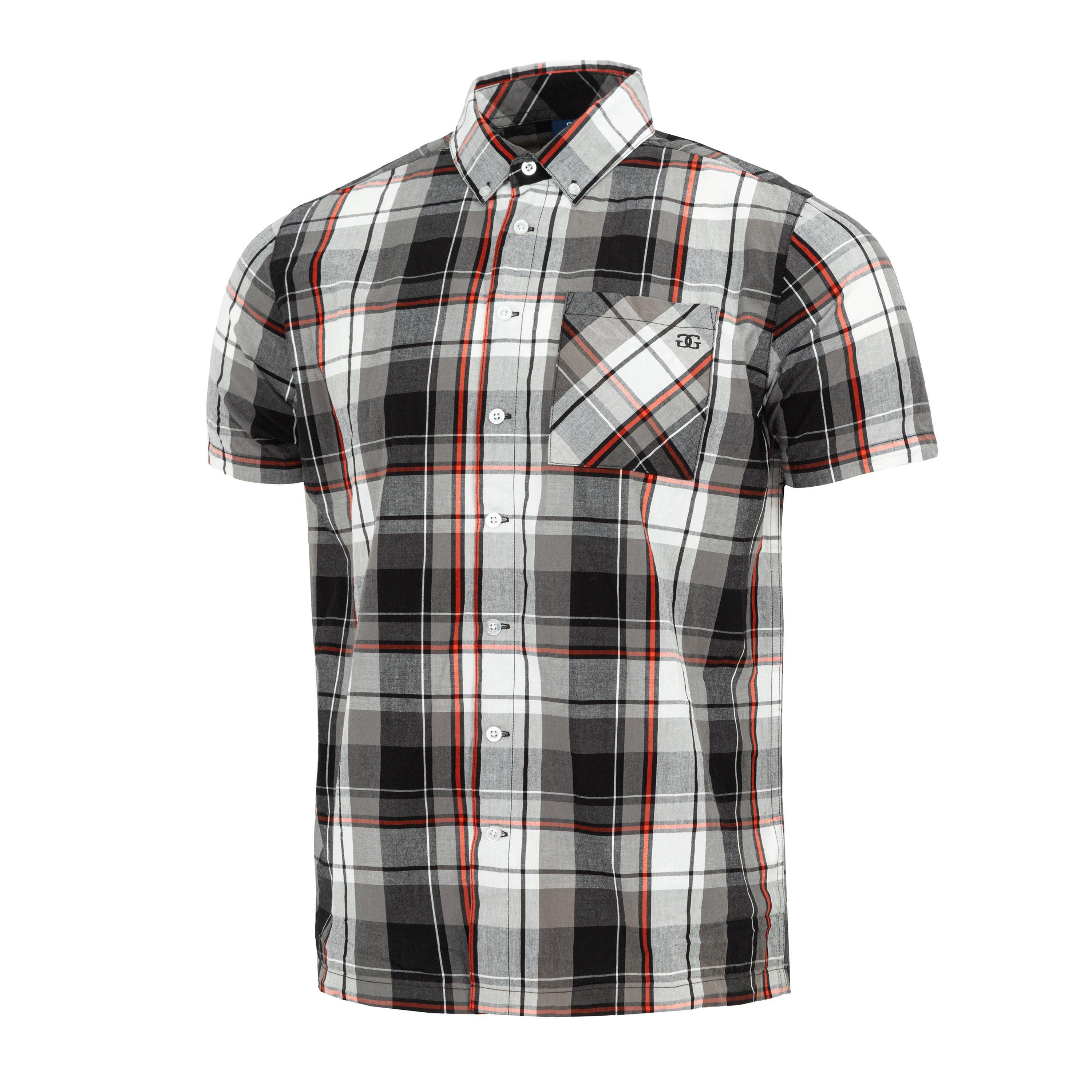 Black Check - Giorgio - Short Sleeve Check Shirt Mens - 3