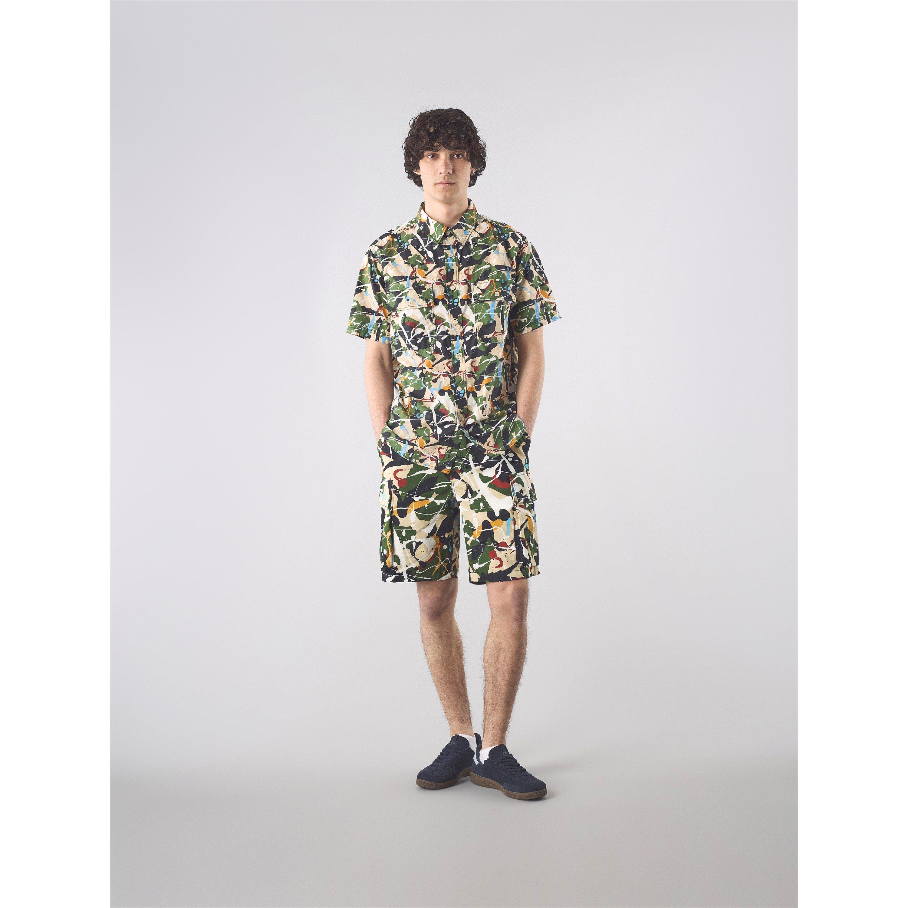 Mehrfarbig - Pretty Green - Men's Short-Sleeve Plain Shirt - 2