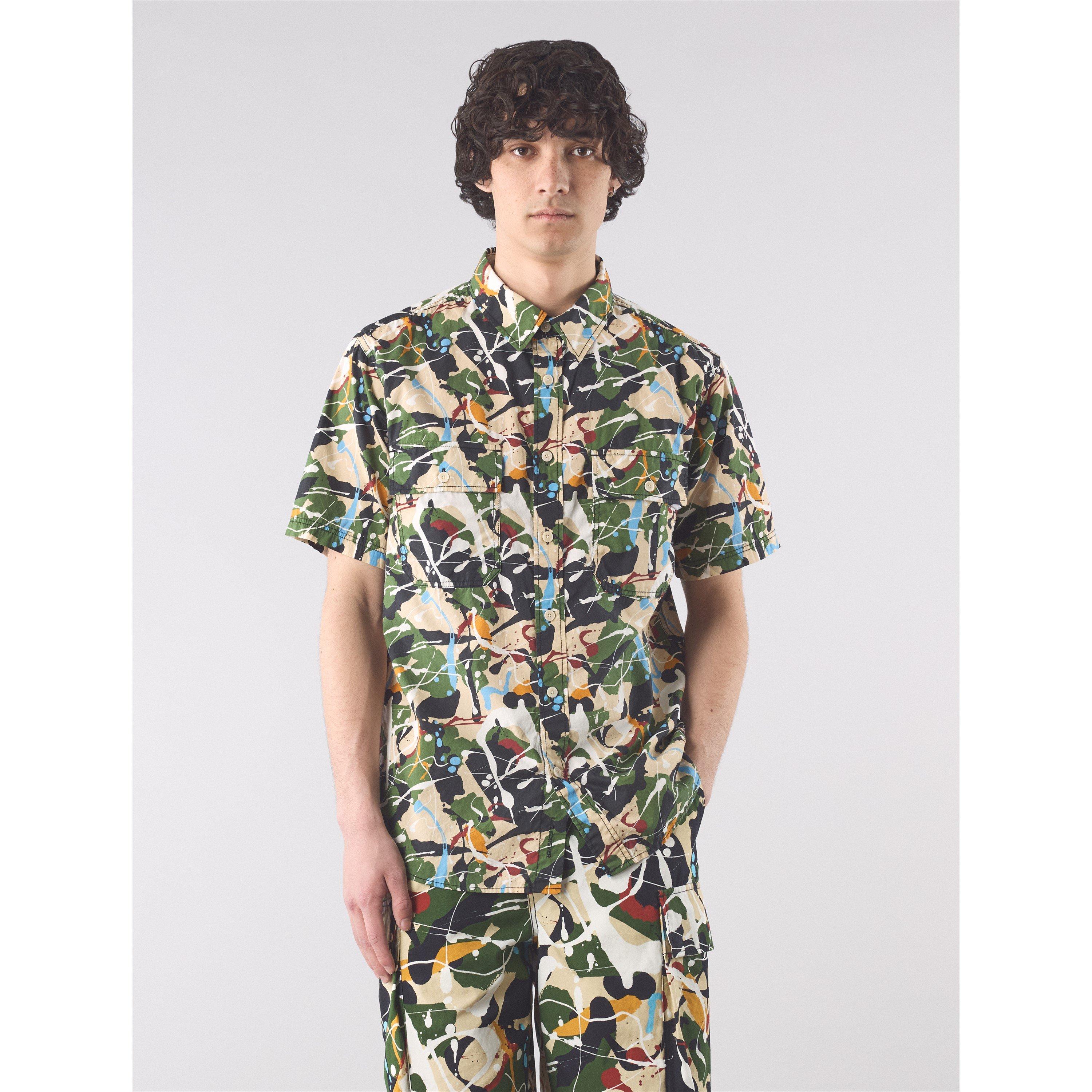 Mehrfarbig - Pretty Green - Men's Short-Sleeve Plain Shirt - 3