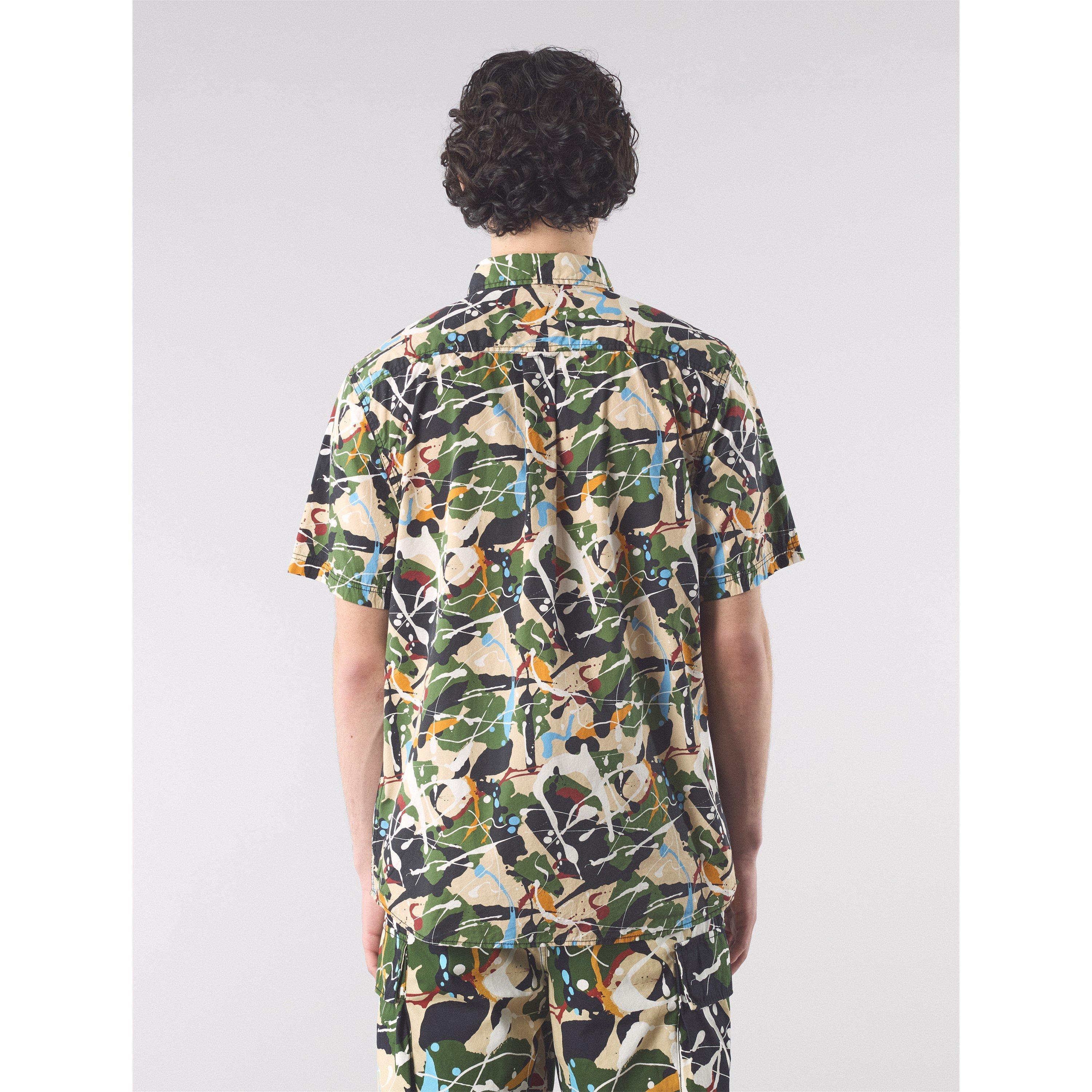 Mehrfarbig - Pretty Green - Men's Short-Sleeve Plain Shirt - 4