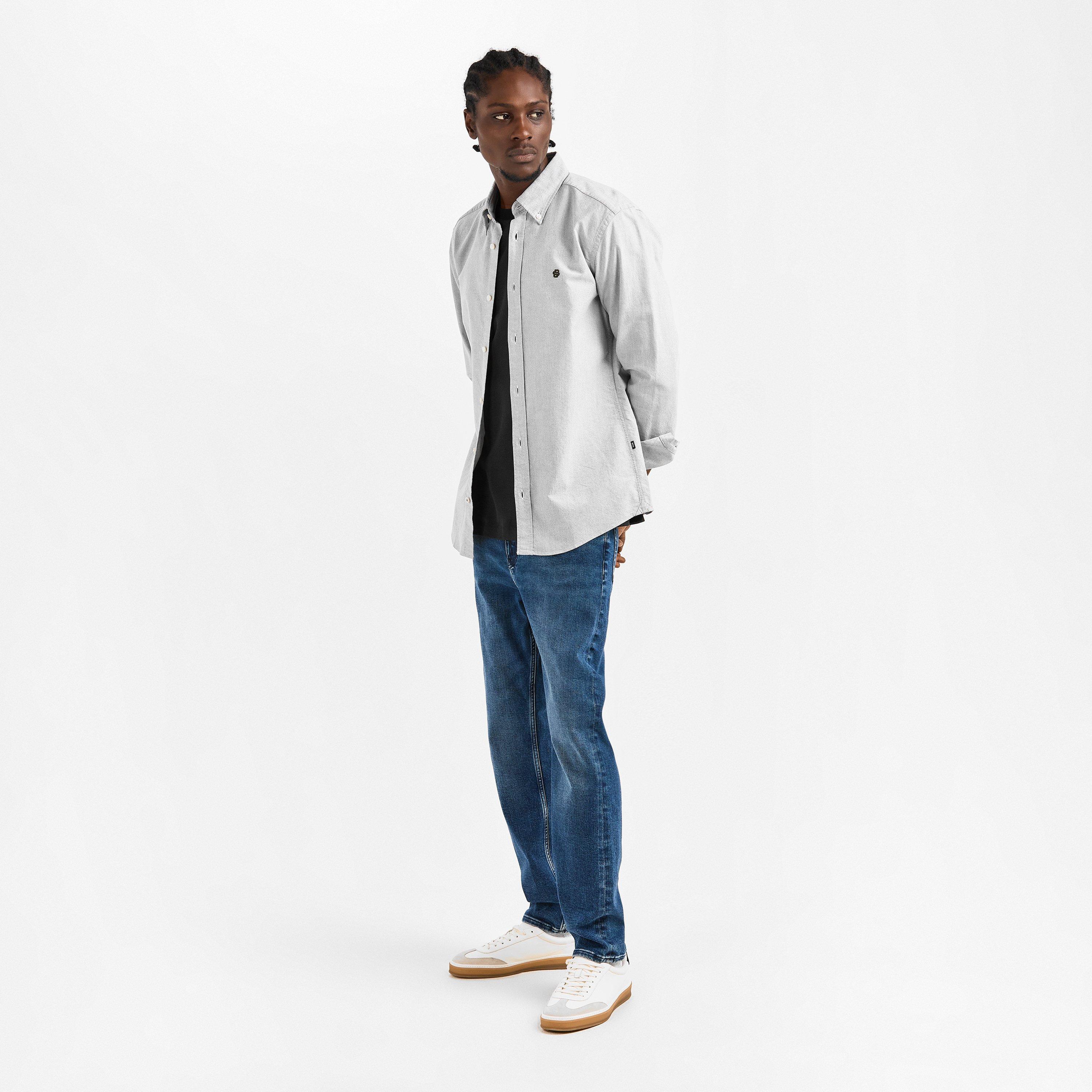 Open Green 342 - Boss - Men's  Black Long Sleeve Shirt - 6