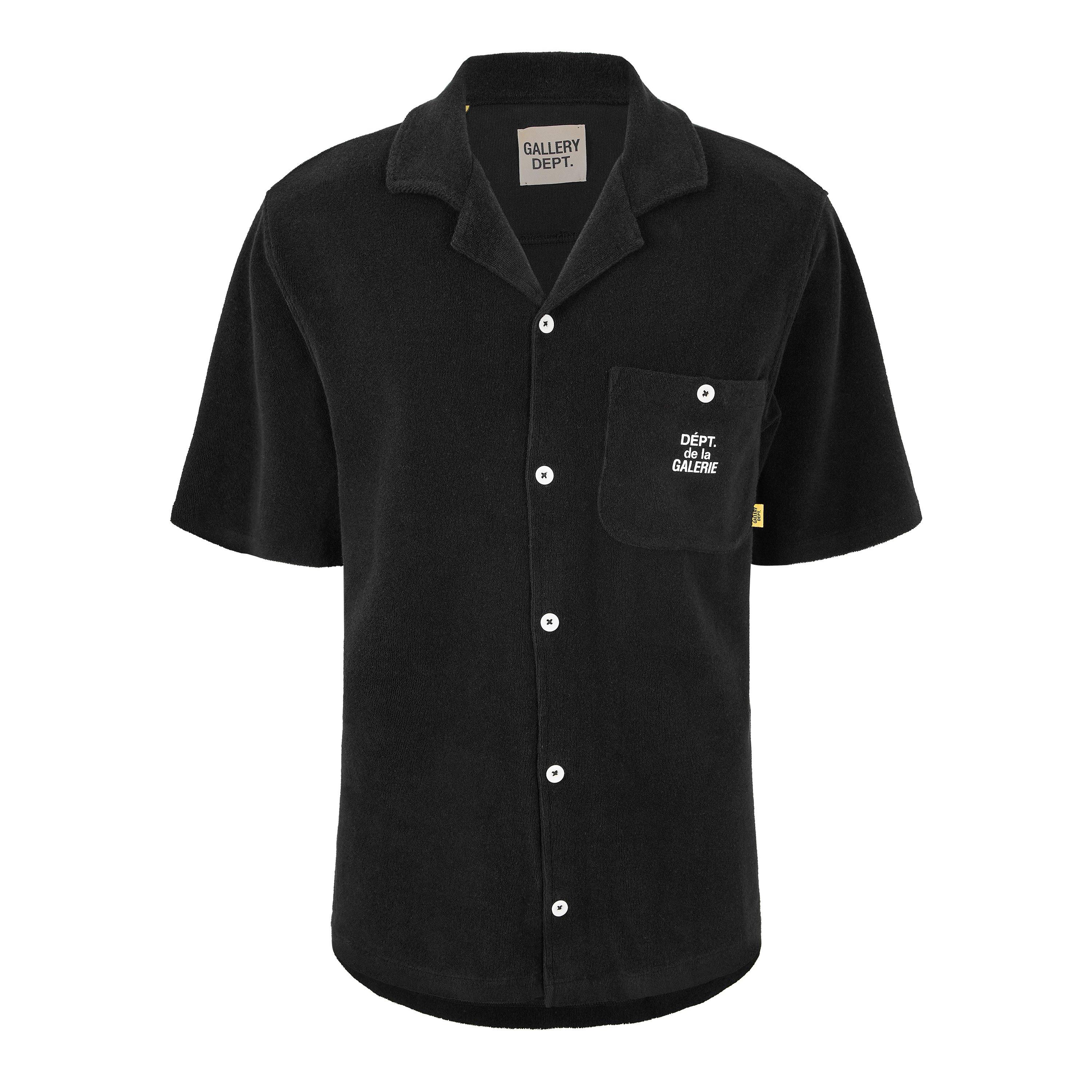 Black - Gallery Dept - Men's Plain Short Sleeve Shirt - 1