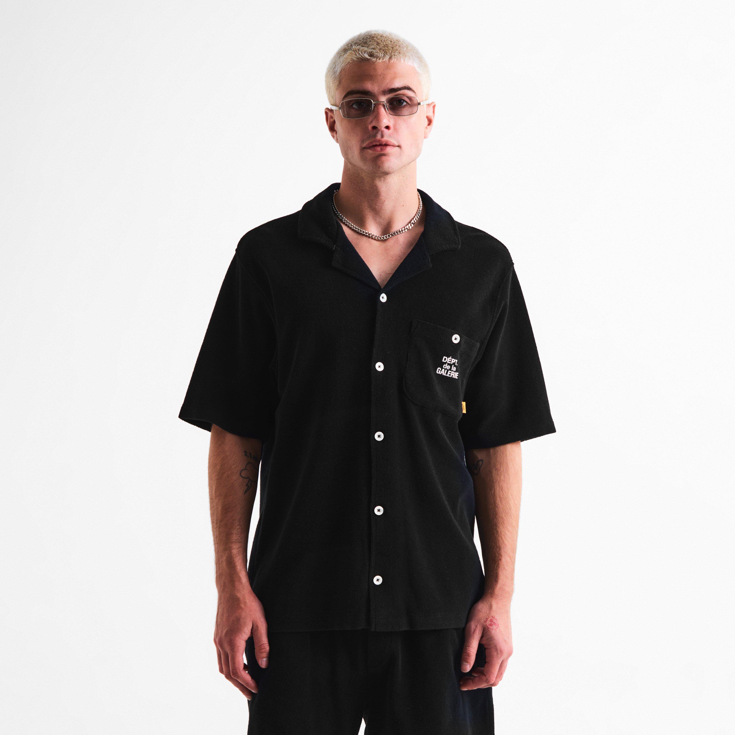 Black - Gallery Dept - Men's Plain Short Sleeve Shirt - 3