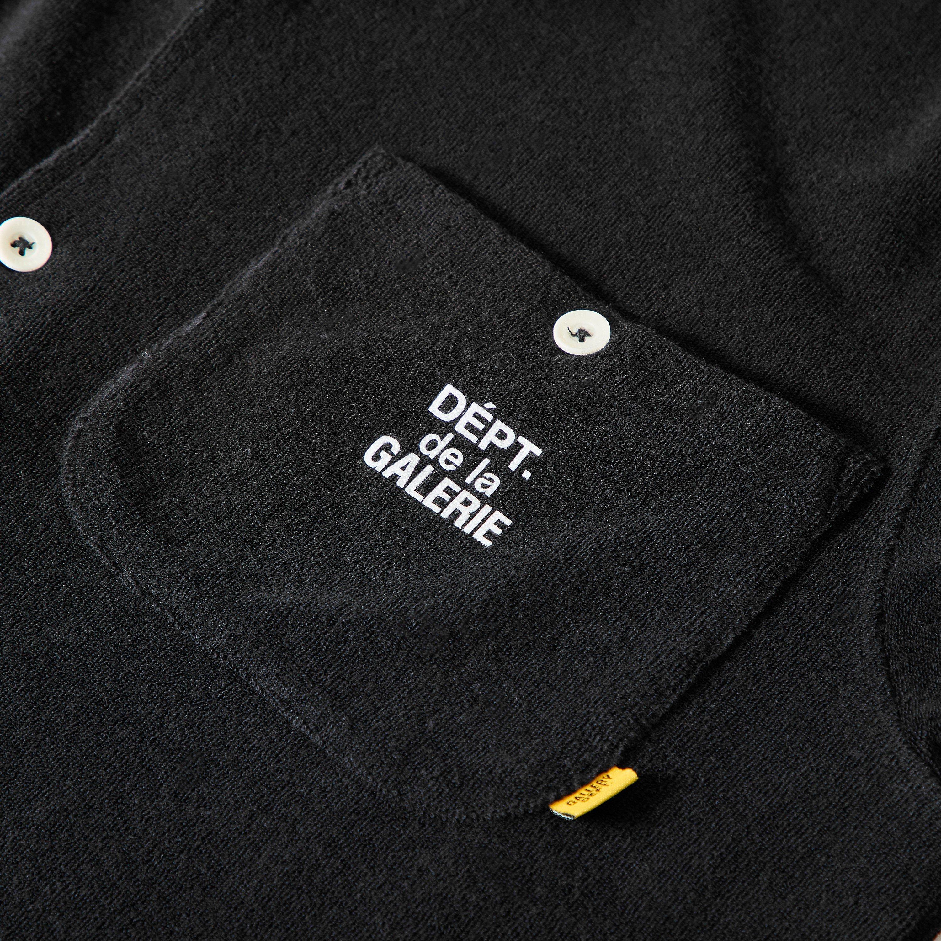 Black - Gallery Dept - Men's Plain Short Sleeve Shirt - 5