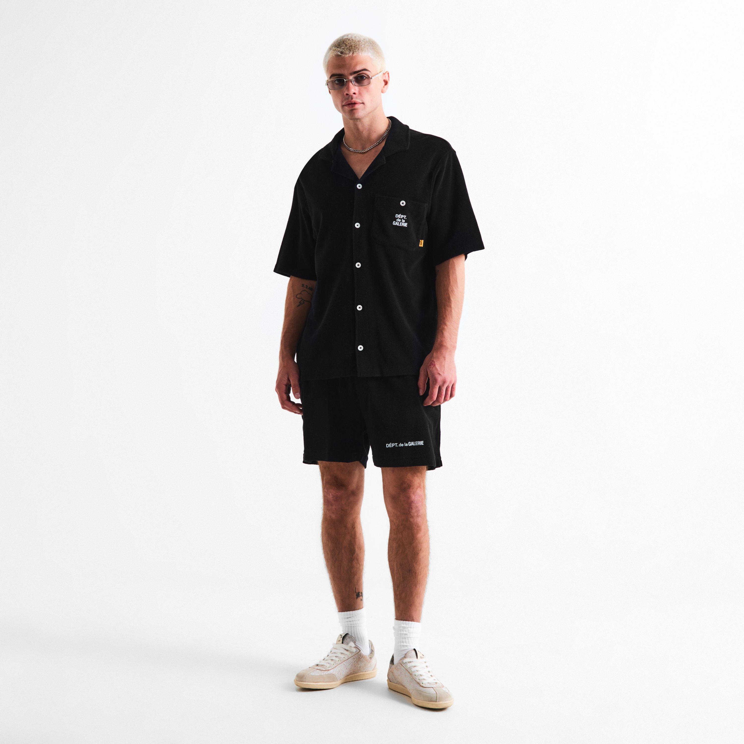 Black - Gallery Dept - Men's Plain Short Sleeve Shirt - 6