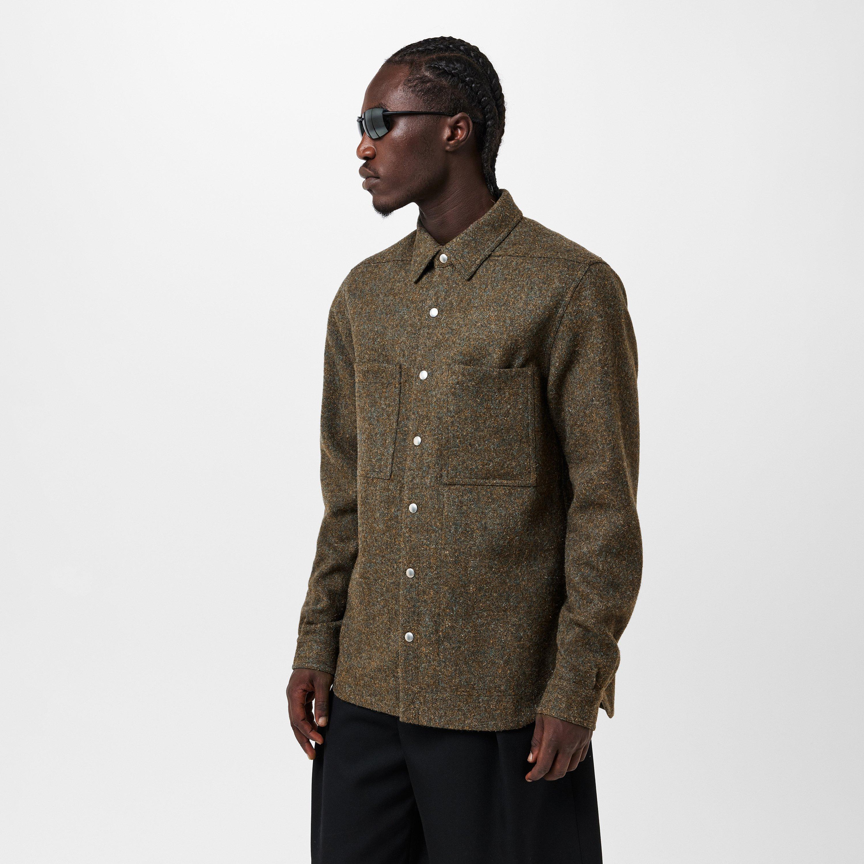 Bosco 25 - Rick Owens - Men's Wool Long-Sleeve Plain Shirt - 3