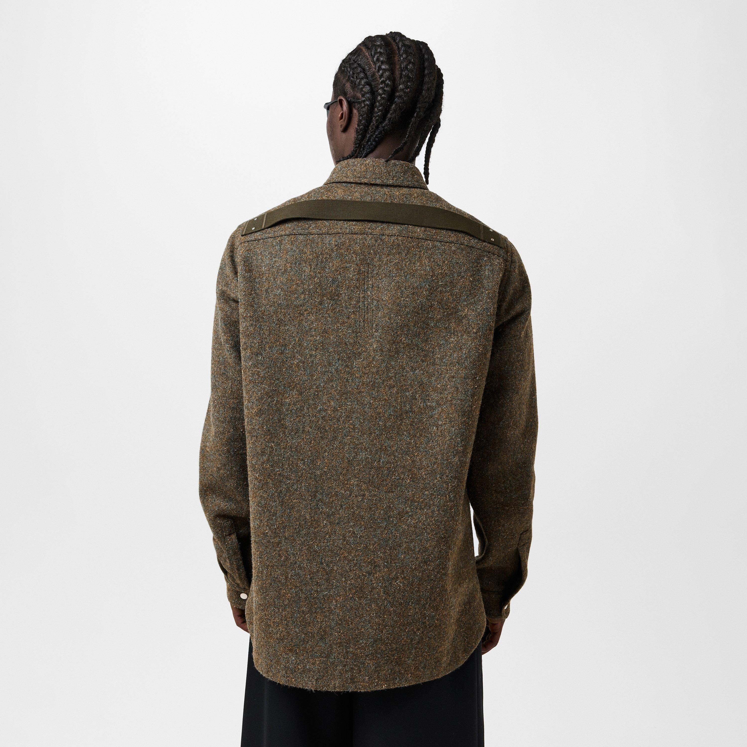 Bosco 25 - Rick Owens - Men's Wool Long-Sleeve Plain Shirt - 4