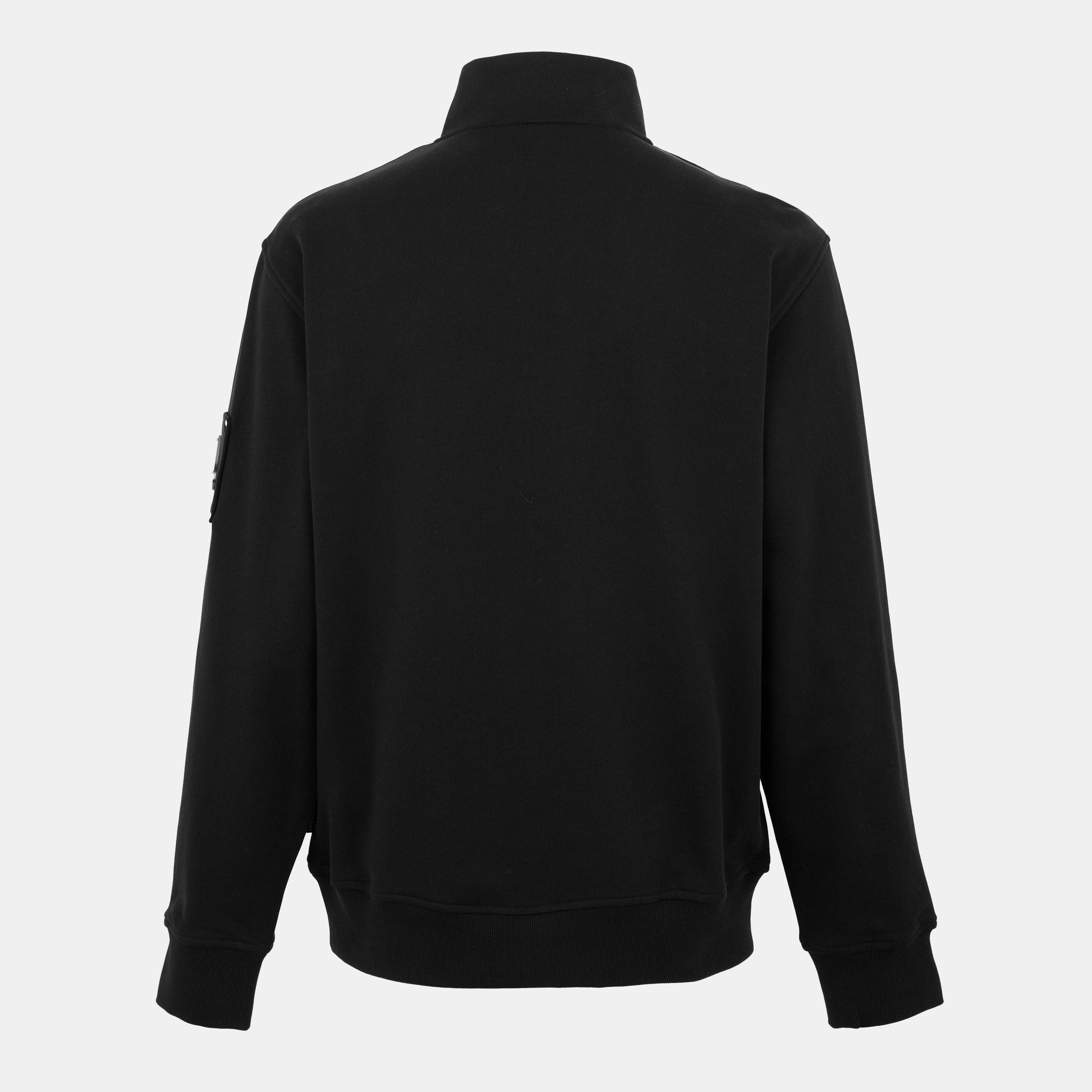 Black 292 - Moose Knuckles - Men's quarter Zip Fleece Top - 2