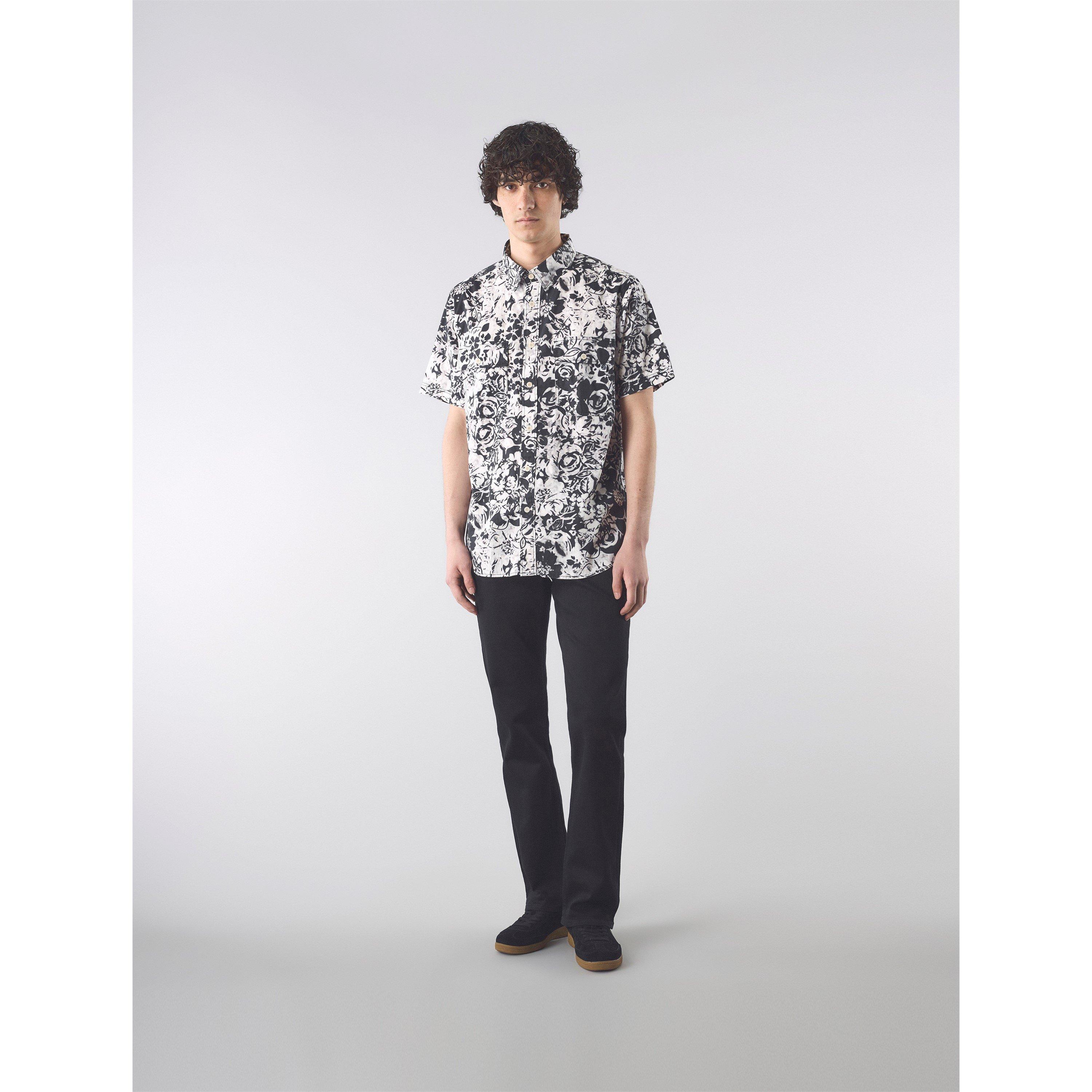 Black - Pretty Green - Men's Molineux Short-Sleeve Plain Shirt - 2