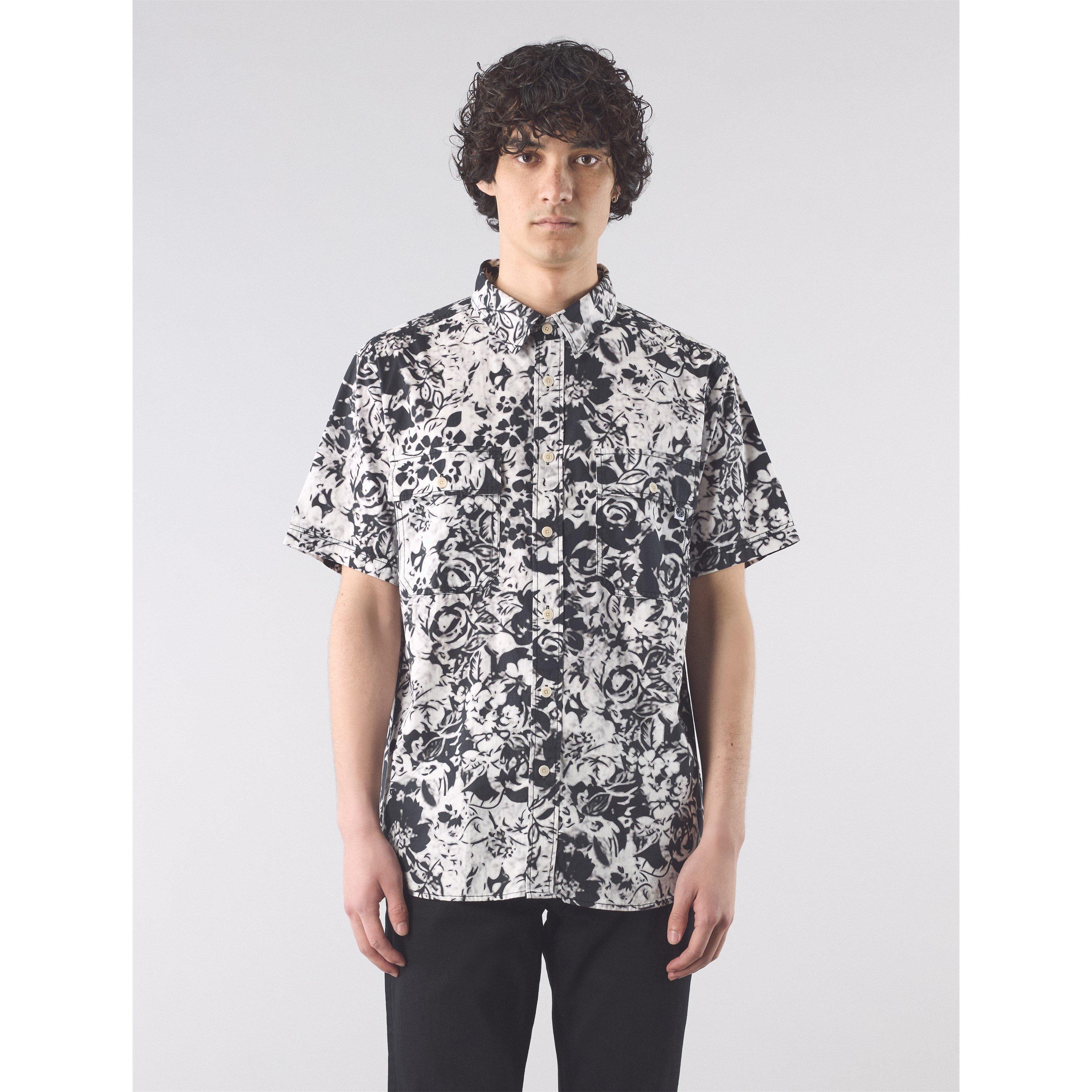 Black - Pretty Green - Men's Molineux Short-Sleeve Plain Shirt - 3