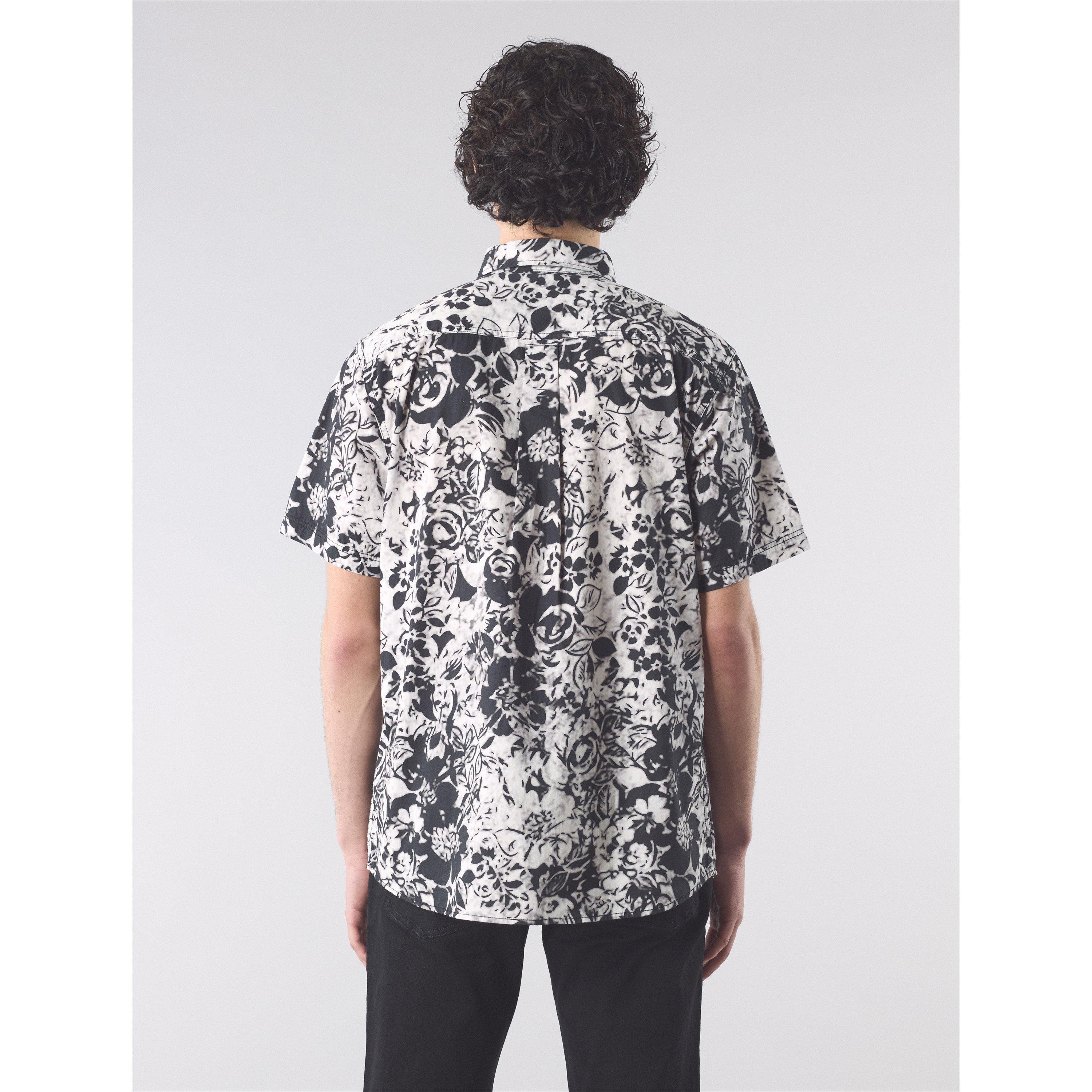 Black - Pretty Green - Men's Molineux Short-Sleeve Plain Shirt - 4