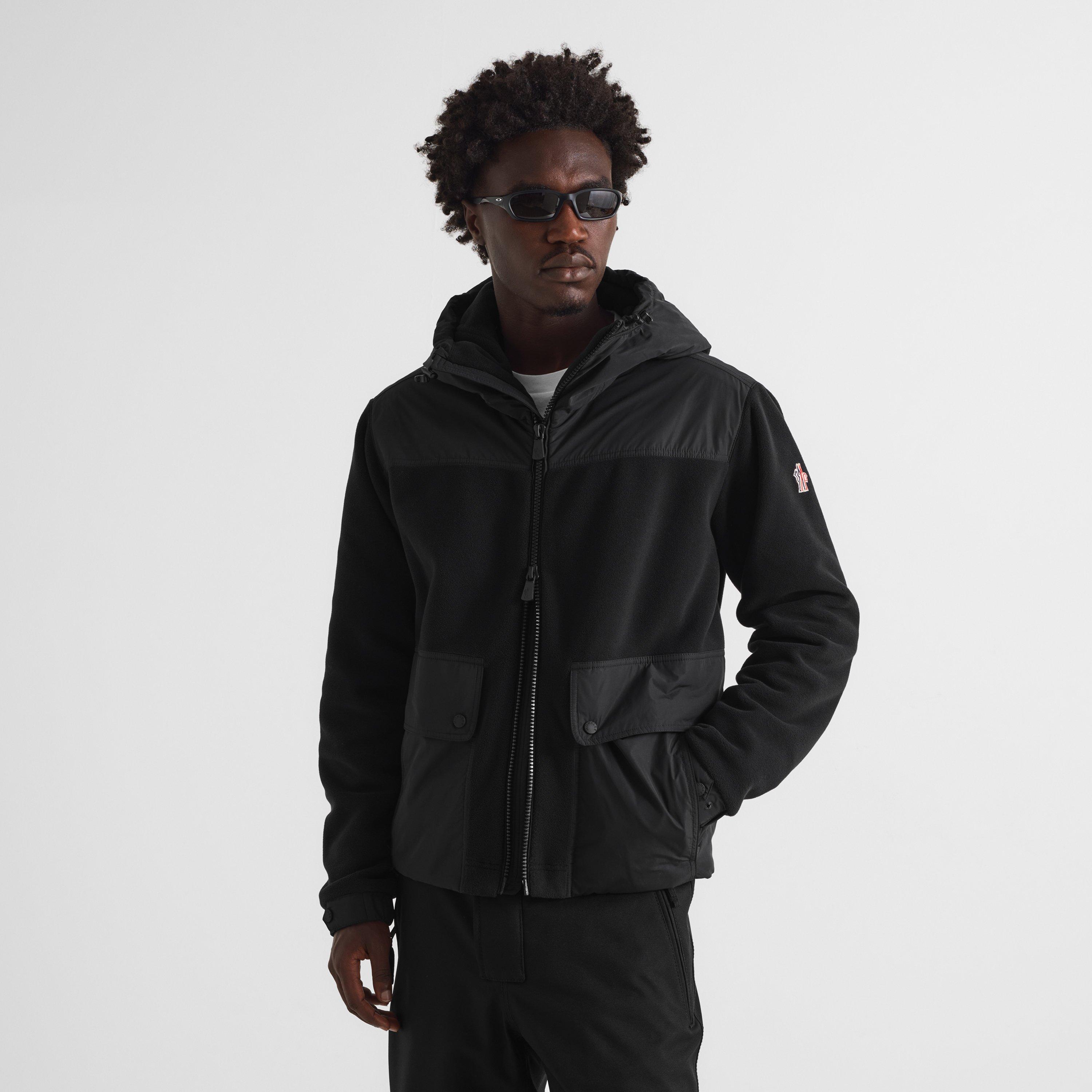 Black 999 - Moncler - Men's P-Tec Hooded Full-Zip Fleece Top - 3