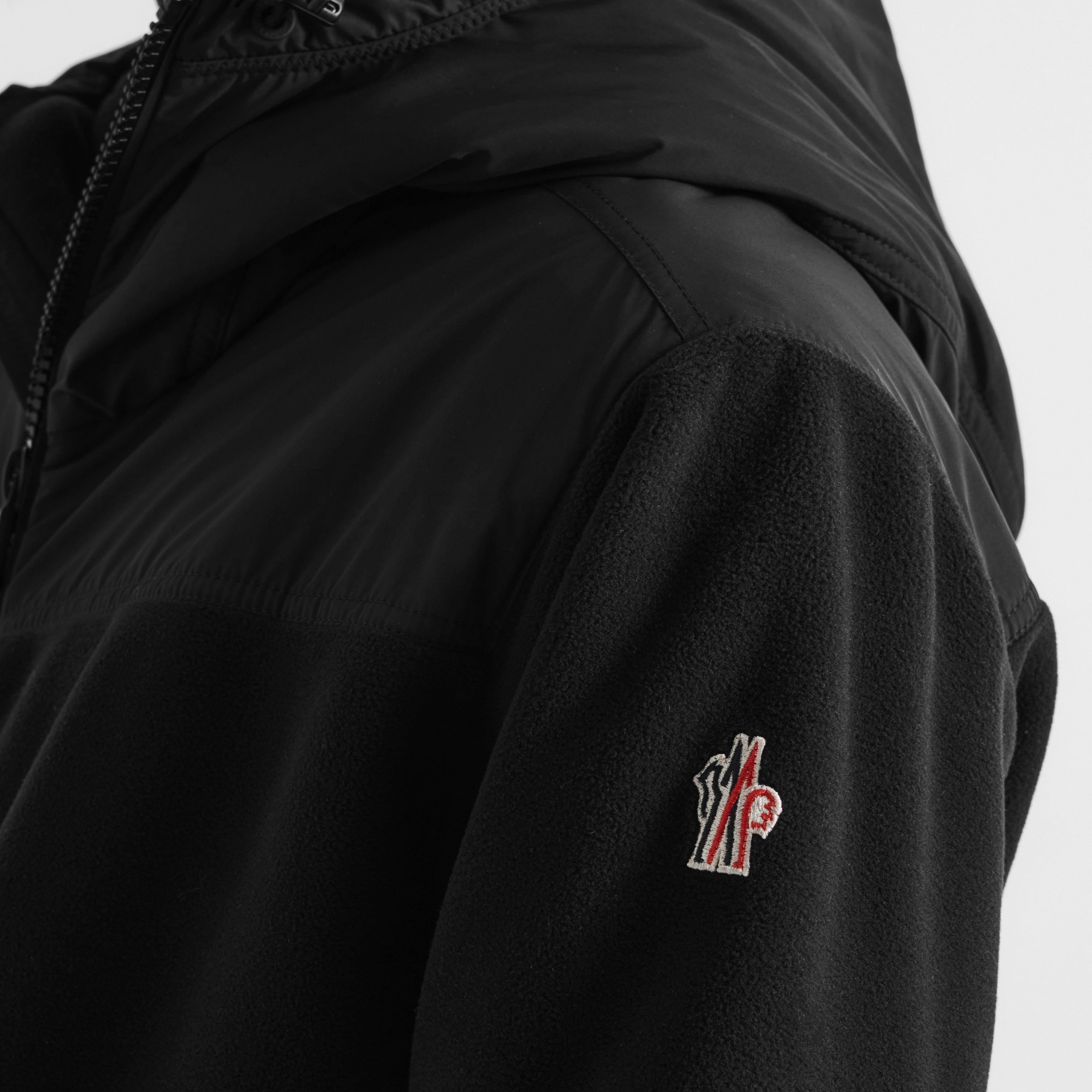 Black 999 - Moncler - Men's P-Tec Hooded Full-Zip Fleece Top - 5