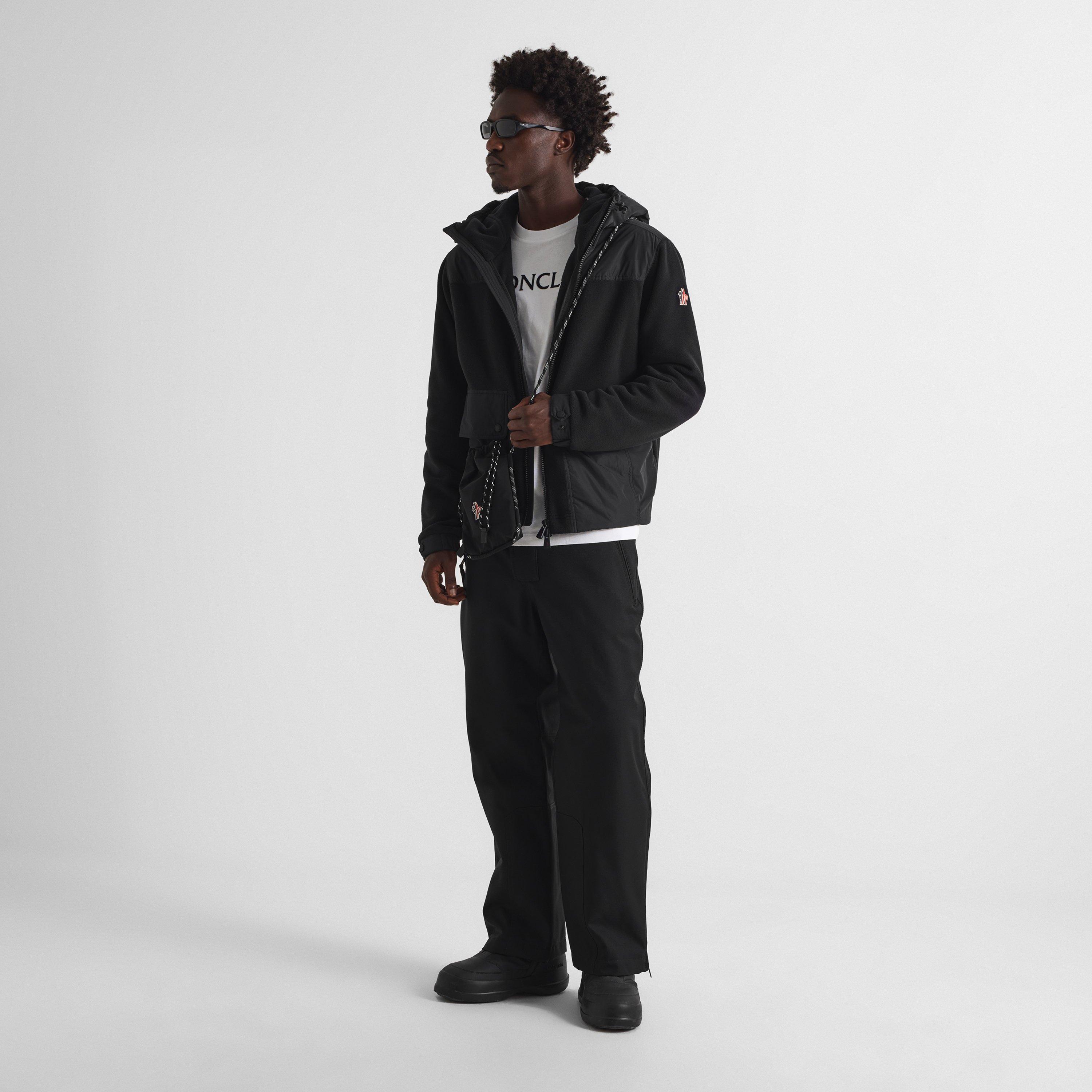 Black 999 - Moncler - Men's P-Tec Hooded Full-Zip Fleece Top - 6