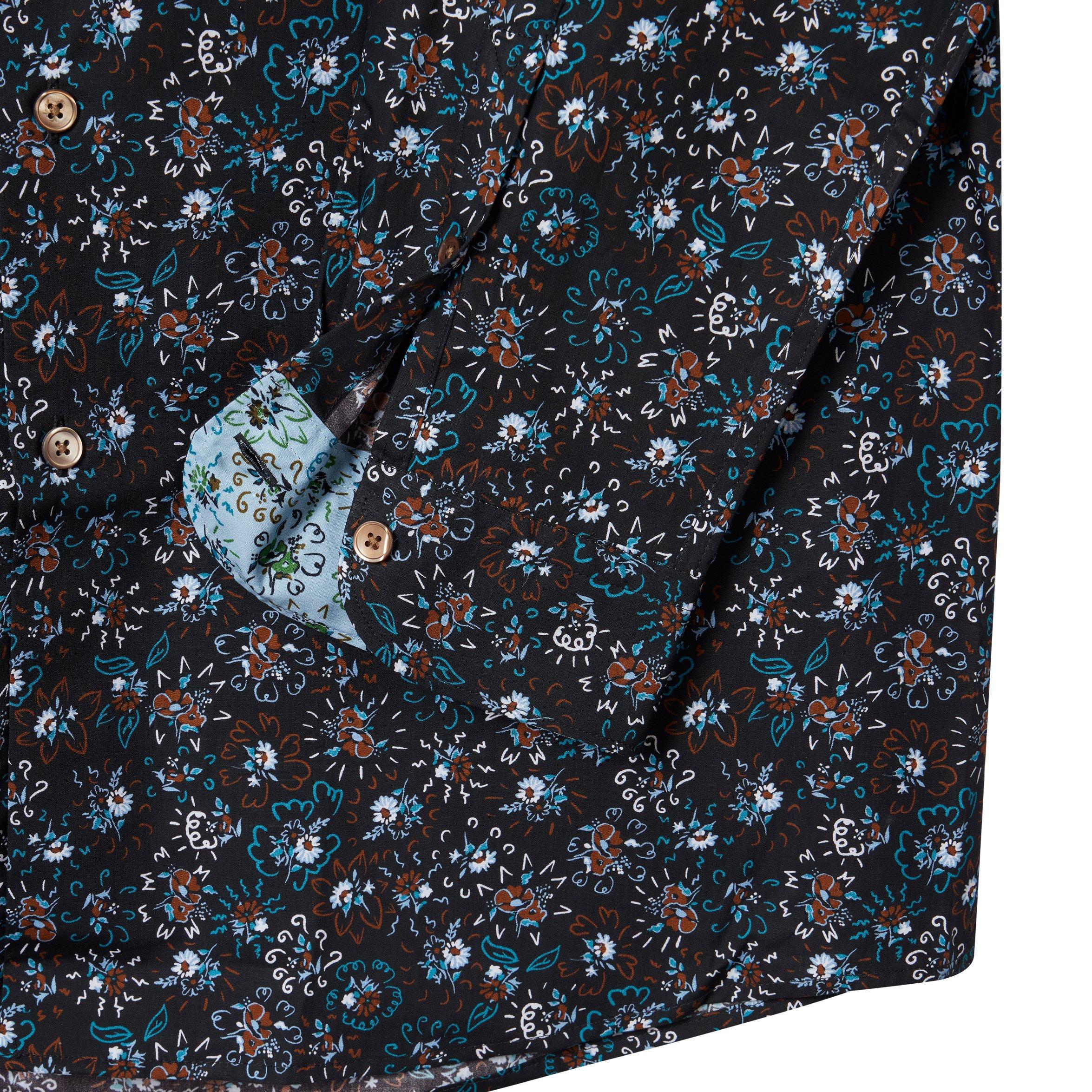 Black 79 - PS Paul Smith - Men's Floral Long Sleeve Shirt - 3