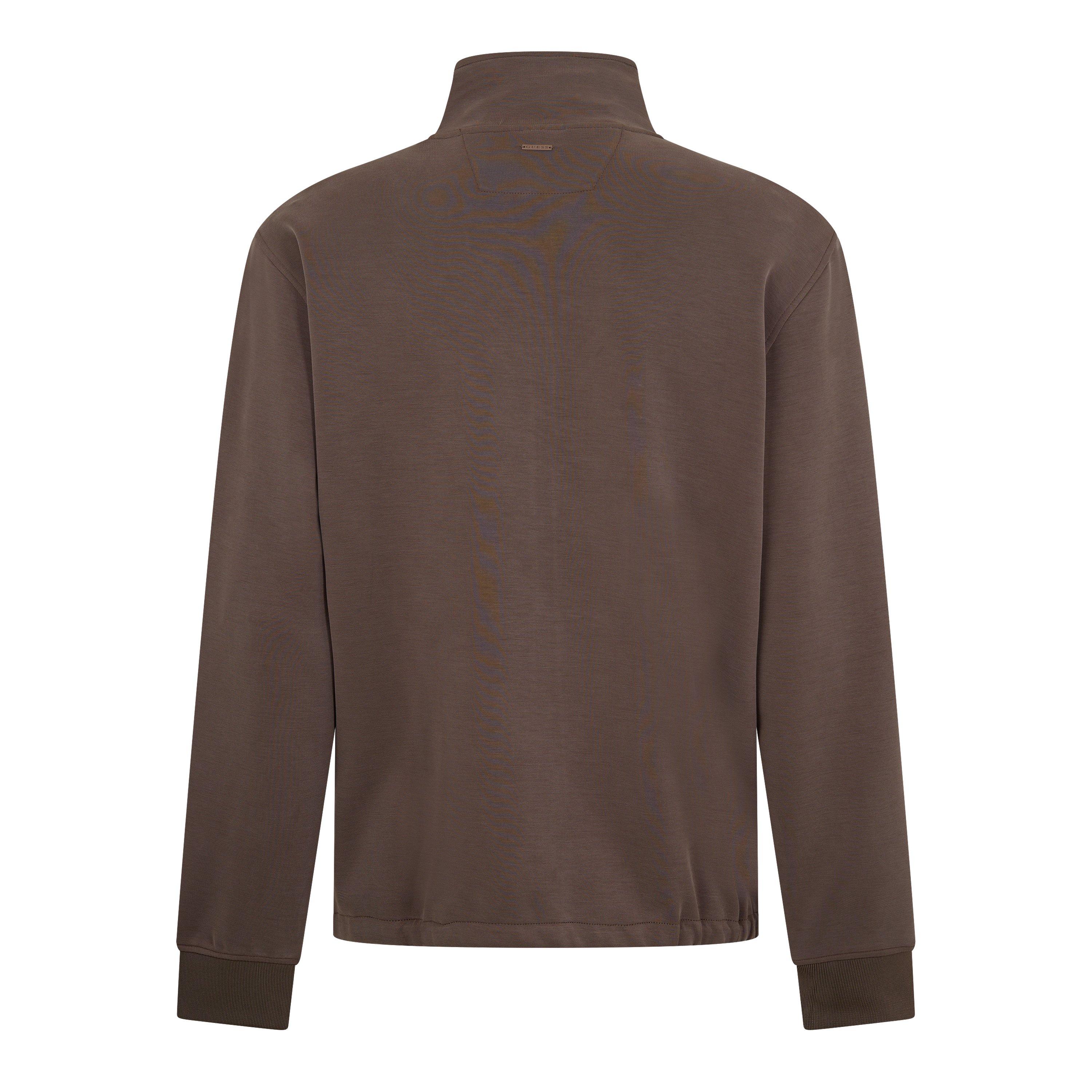 Stone Umber - Guess - Men's Sonny Full Zip Sweatshirt - 2