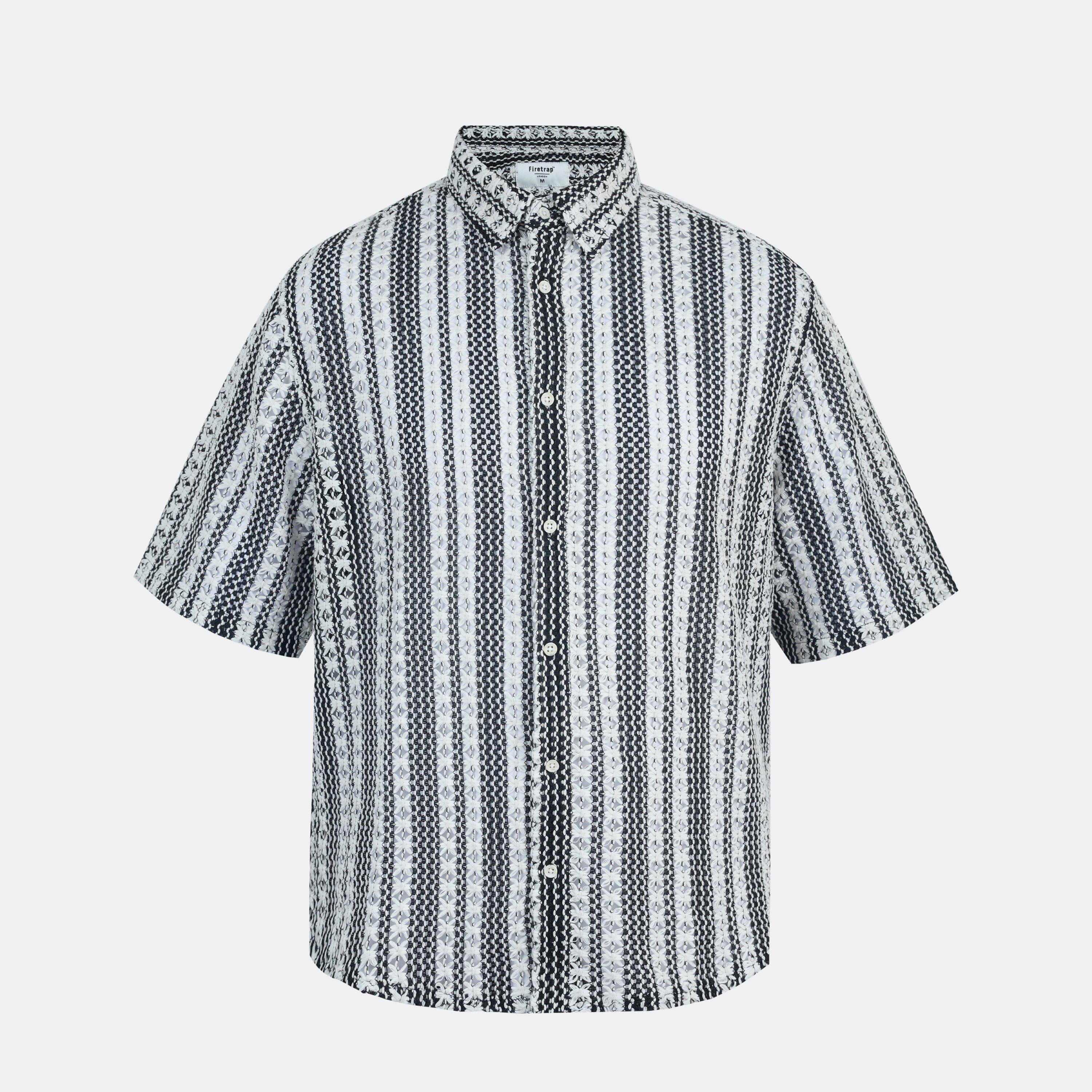 Multi - Firetrap - Men's Short-Sleeve Patterned Shirt - 1