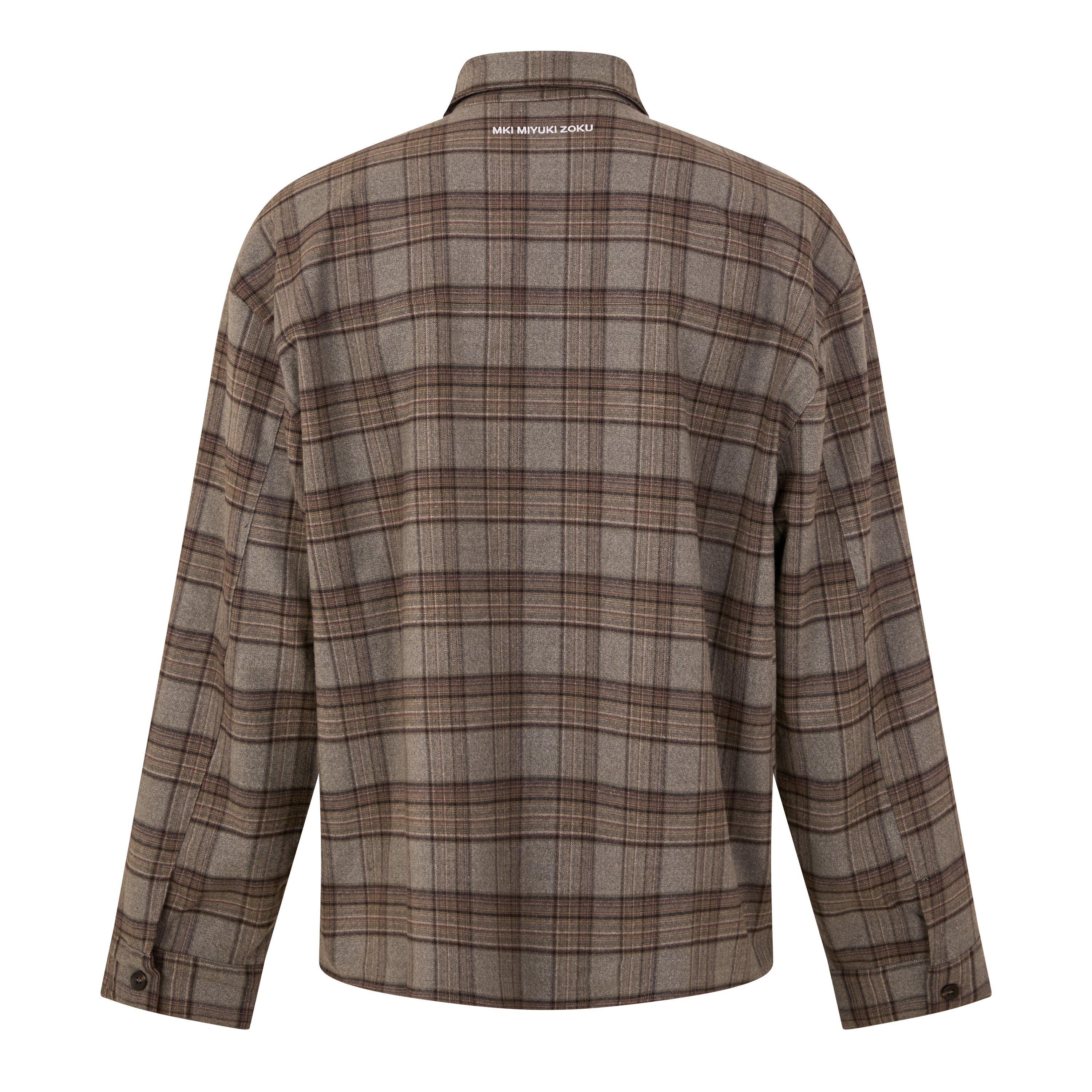 Brown Check - MKI MIYUKI ZOKU - MKI Box Dress Shirt Sn64 - 2